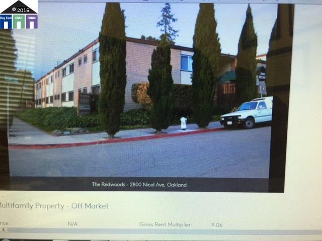 2800 NICOL AVE, OAKLAND, California 94602, ,Comm Ri Multi-units 5+,For Sale,NICOL AVE,40703347