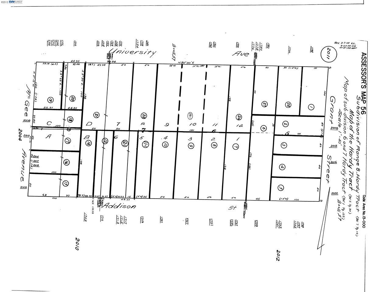 1739 Addison St, BERKELEY, California 94703, ,Comm Ri Multi-units 5+,For Sale,Addison St,40720024