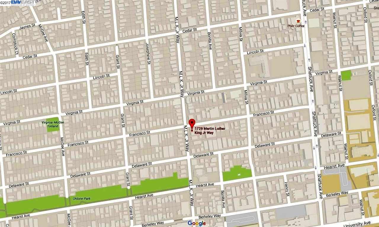 1729 MLK Way, BERKELEY, California 94709, ,Comm Ri Multi-units 5+,For Sale,MLK Way,40771777