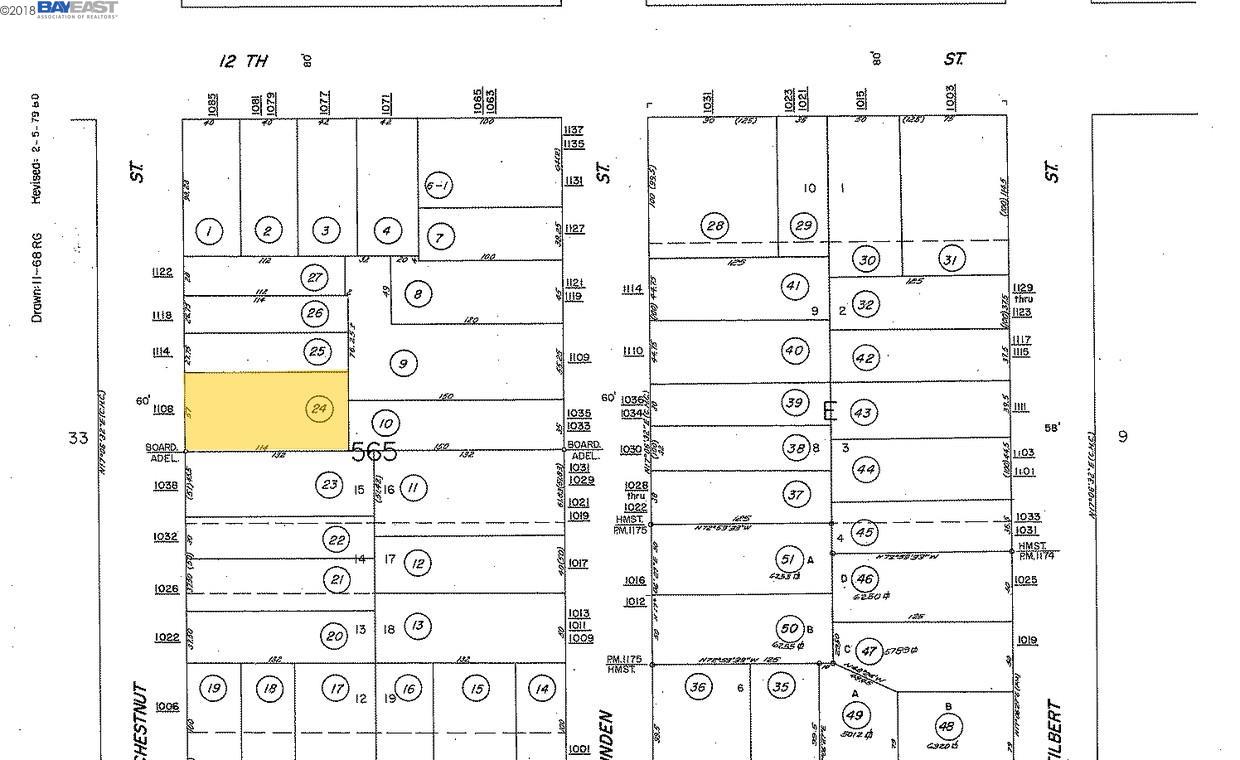 1108 Chestnut Street, OAKLAND, California 94607, ,Comm Ri Multi-units 5+,For Sale,Chestnut Street,40815836
