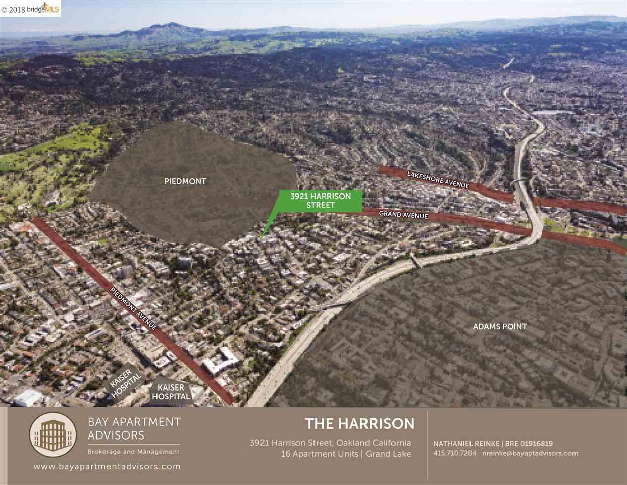 3921 Harrison Street, OAKLAND, California 94611, ,Comm Ri Multi-units 5+,For Sale,Harrison Street,40824667
