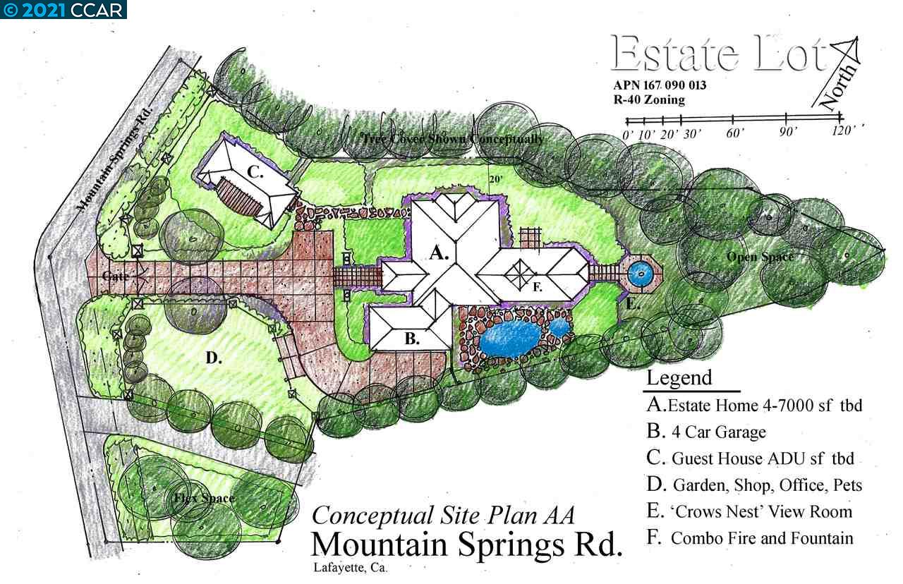 0 Mountain Spring Rd, LAFAYETTE, California 94549, ,Lots And Land,For Sale,Mountain Spring Rd,40963887