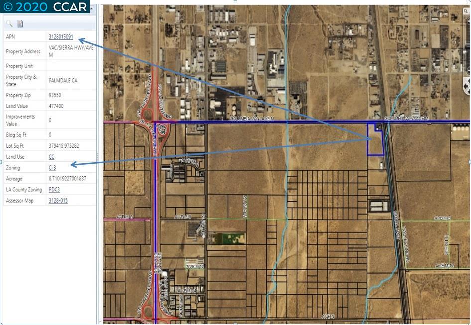 Sierra Highway and Ave M, PALMDALE, California 93550, ,Lots And Land,For Sale,Sierra Highway and Ave M,40910446