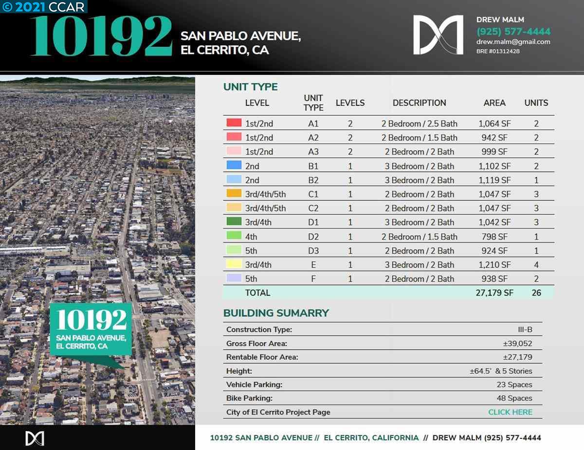 10192 San Pablo Ave, EL CERRITO, California 94530, ,Lots And Land,For Sale,San Pablo Ave,40965469