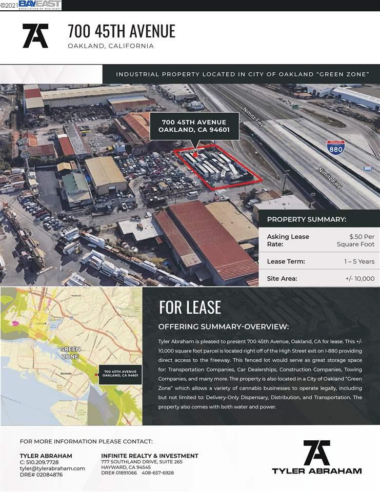 700 45th Avenue, OAKLAND, California 94601, ,Comm Industrial For Lease,For Rent,45th Avenue,40963944