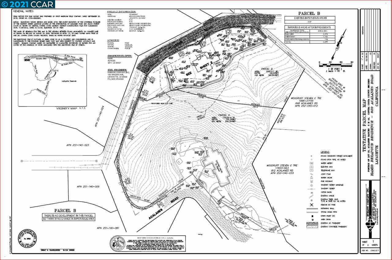 Acalanes Road, LAFAYETTE, California 94595, ,Lots And Land,For Sale,Acalanes Road,40963963
