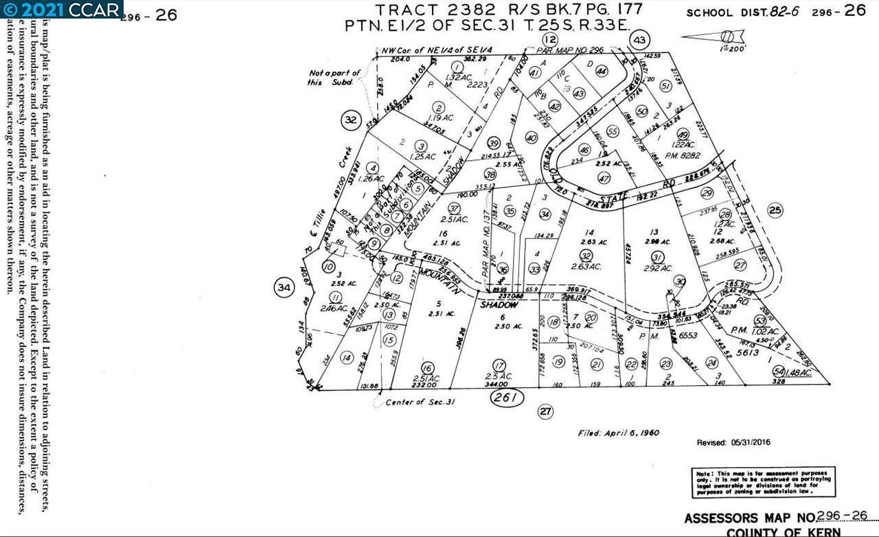 0 Mountain Shadow Rd, WOFFORD HEIGHTS, California 93285, ,Lots And Land,For Sale,Mountain Shadow Rd,40964547