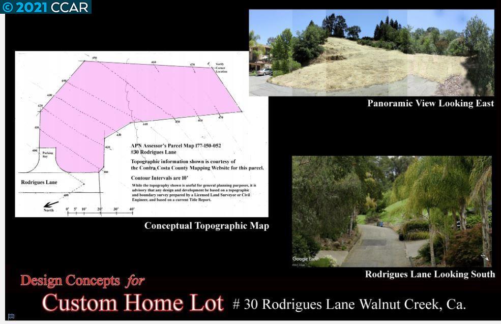 30 Rodrigues Ln, WALNUT CREEK, California 94597, ,Lots And Land,For Sale,Rodrigues Ln,40964698