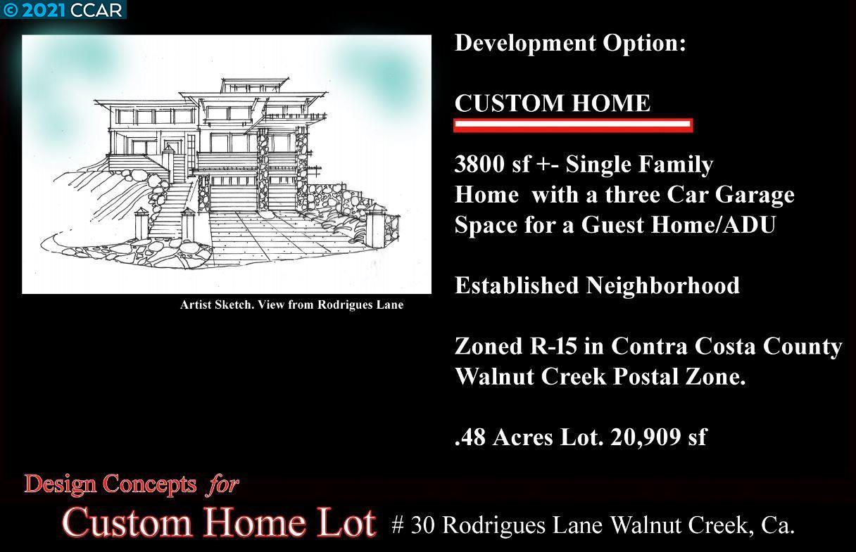 30 Rodrigues Ln, WALNUT CREEK, California 94597, ,Lots And Land,For Sale,Rodrigues Ln,40964698