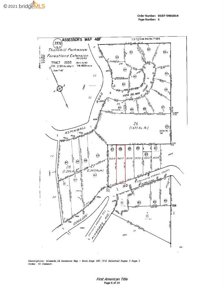 1880 Gouldin Rd, OAKLAND, California 94611, ,Lots And Land,For Sale,Gouldin Rd,40965225