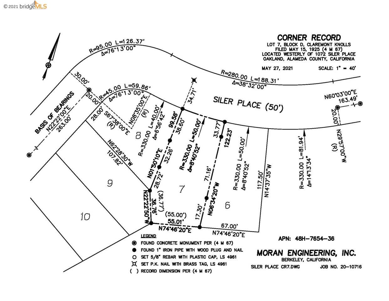 0 Siler Pl, BERKELEY, California 94705, ,Lots And Land,For Sale,Siler Pl,40965364