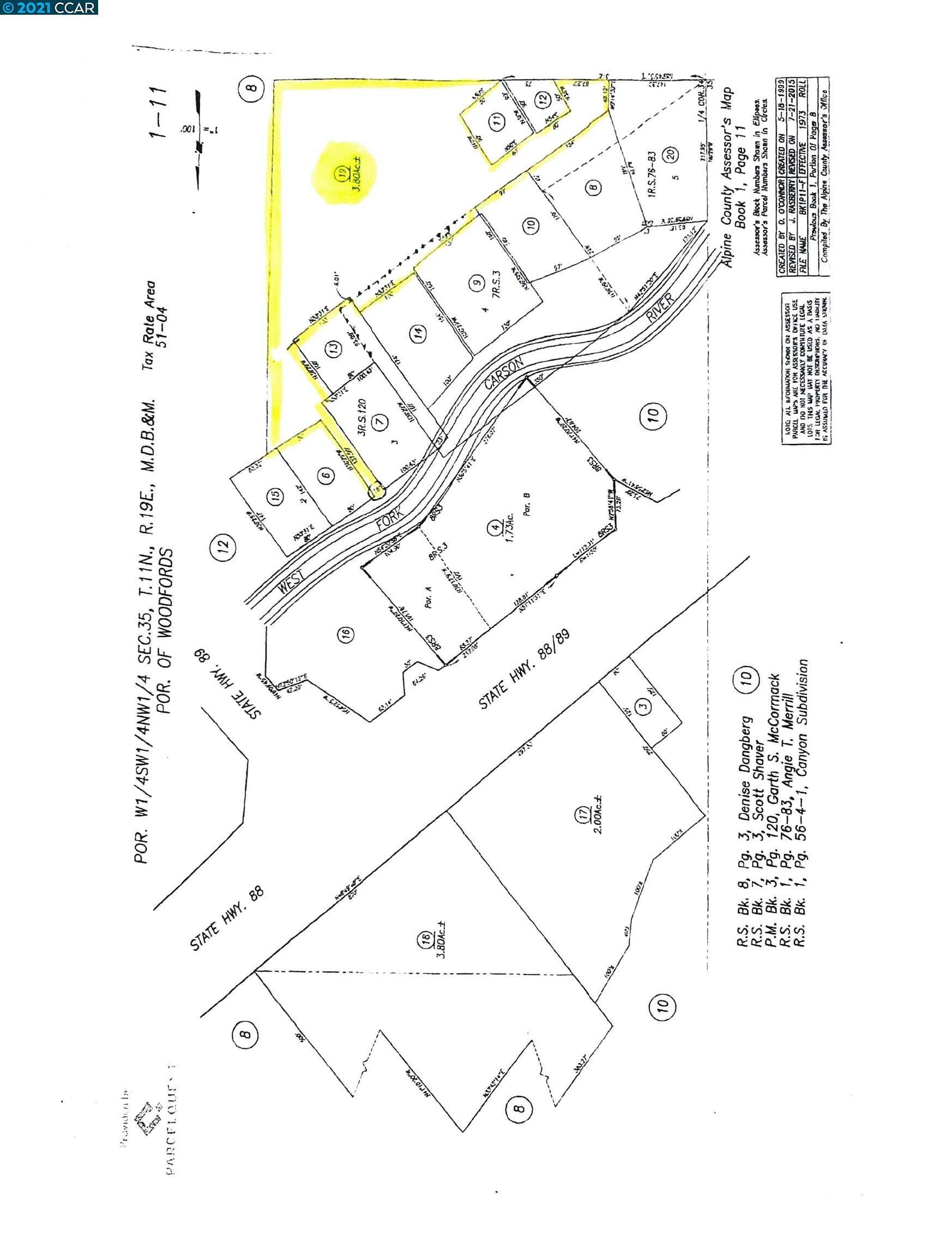 000 West Fork Lane, MARKLEEVILLE, California 96120, ,Lots And Land,For Sale,West Fork Lane,40965589