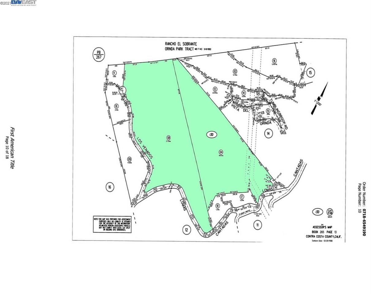 270-A Lomas Cantadas, ORINDA, California 94563, ,Lots And Land,For Sale,Lomas Cantadas,40965692