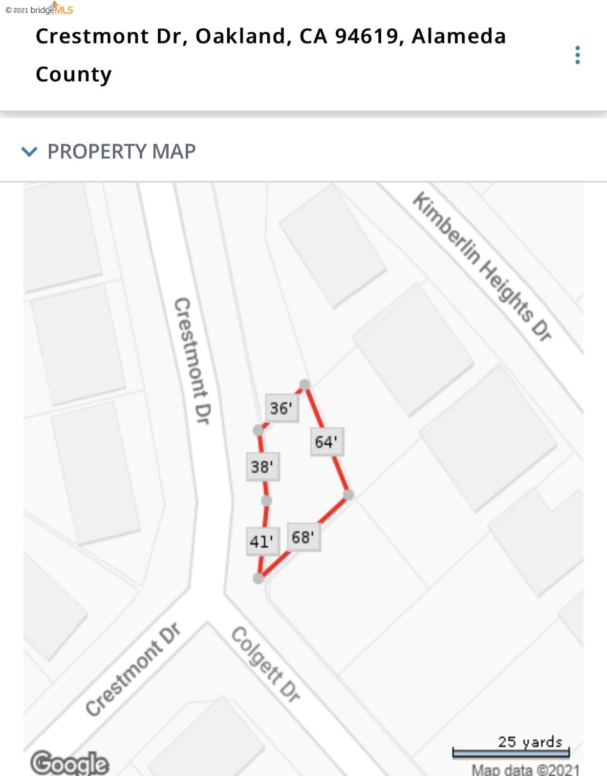Crestmont Dr., OAKLAND, California 94361-9, ,Lots And Land,For Sale,Crestmont Dr.,40965799