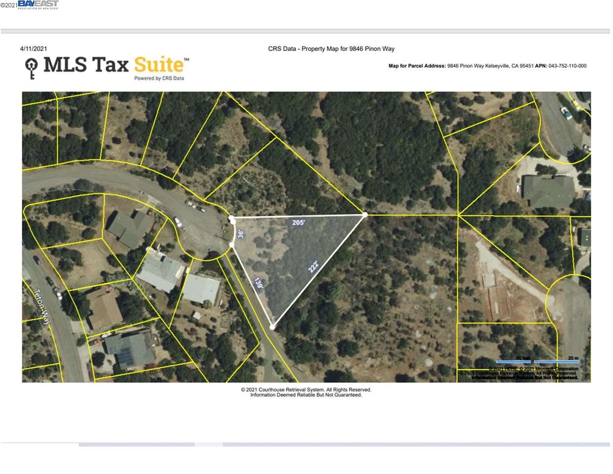 9836 Pinon Way, KELSEYVILLE, California 95451, ,Lots And Land,For Sale,Pinon Way,40965806