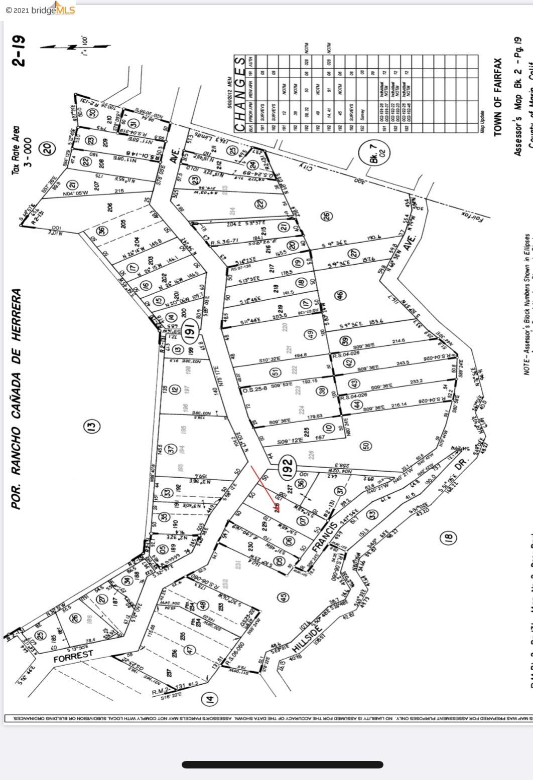 161 Forrest Ave., FAIRFAX, California 94930, ,Lots And Land,For Sale,Forrest Ave.,40967736