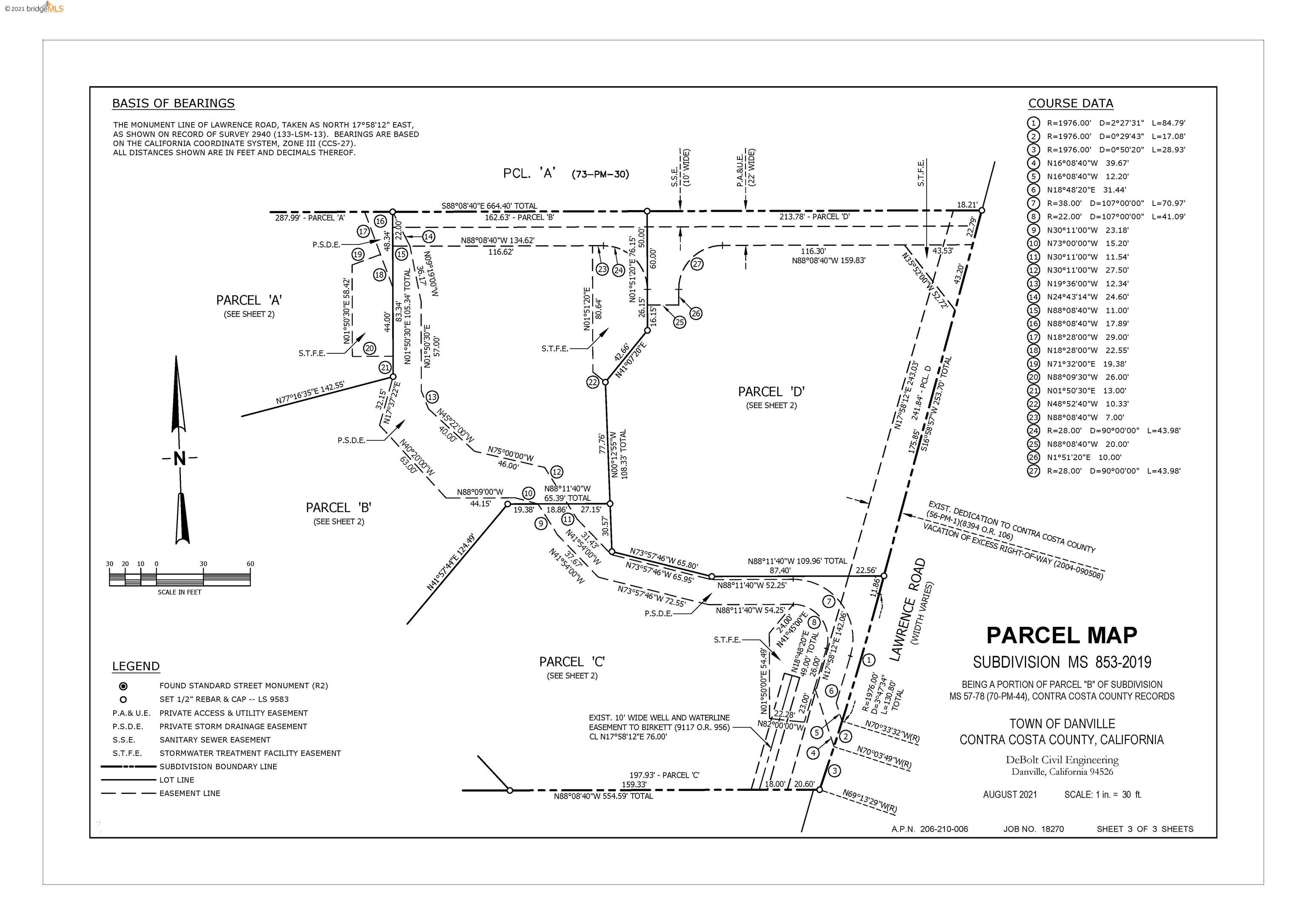 1610 Lawrence, DANVILLE, California 94506, ,Lots And Land,For Sale,Lawrence,40975665