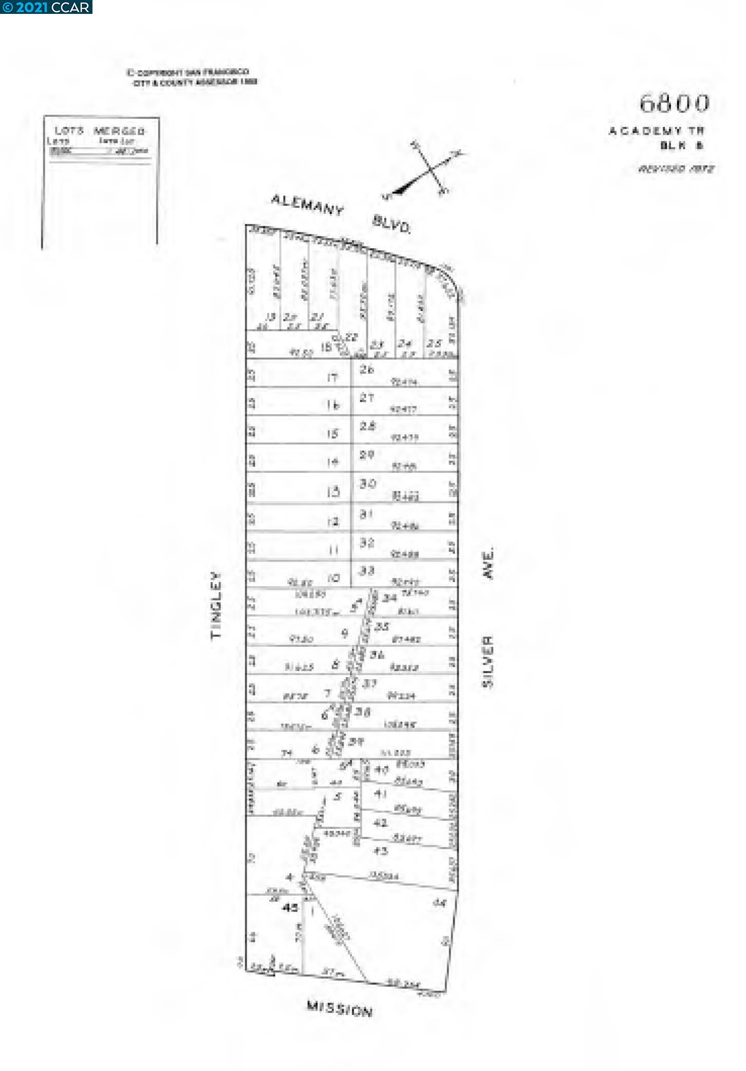2 Tingley St, SAN FRANCISCO, California 94112, ,Lots And Land,For Sale,Tingley St,40975678