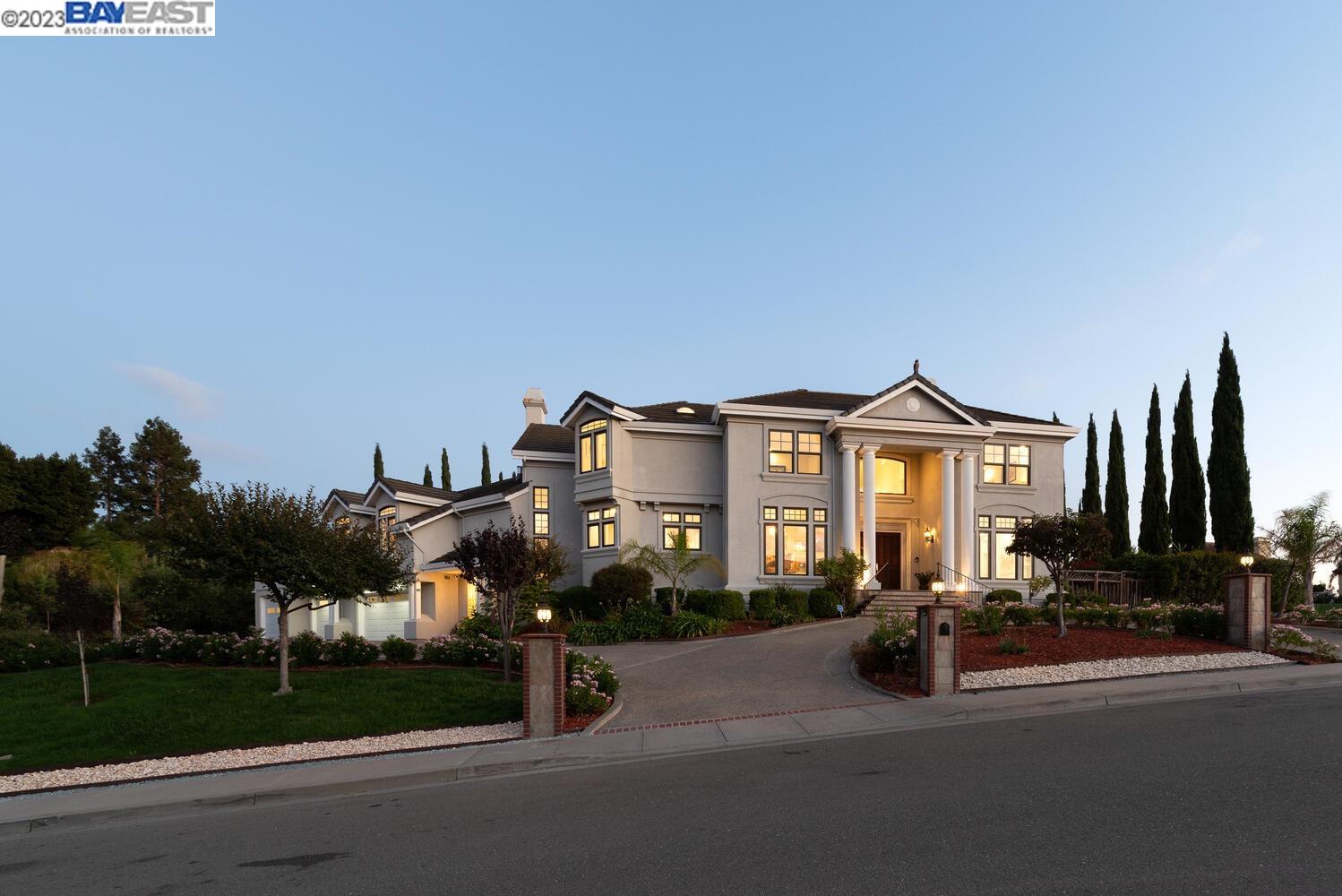 Fall in love w/this luxurious executive home located in the coveted Weibel neighborhood! Situated w/a panoramic view of the hills & bay, this gem is an entertainer’s dream! 5BR/1Office/1Bonus Rm/479s.f Sunroom. Double-door entrance boasts a gorgeous marble flr w/cathedral ceiling & elegant chandelier. Living rm offers large windows, natural light & fireplace. Gourmet kitchen features granite c-top, full backsplash, viking 6-burner gas cooktop, built-in fridge, brand new double ovens, large island, bay window, recessed lights. Cozy family rm w/built-in shelves & fireplace. Separate formal dining rm. Office w/built-in bookshelves. Spacious master suite features large walk-in closet, private balcony, master bath w/walk-in shower w/body jets, oversized jacuzzi tub, dual vanity, tile flr. Bonus rm w/French doors leads to beautiful yard w/new lawn, lovely plants & fruit trees. Large sunroom w/permit offers new carpet. Hardwood flr in kitchen & nook. New interior paint. Dual-pane windows & sliders, central vacuum sys & central heating/AC. Spacious laundry rm w/sink, cabinets, laundry chute. Attached 4-car garage. Distinguished Weibel Elementary, Horner Jr High, Irvington High. Convenient location close to Mission Peak, markets, and restaurants. EZ access to I-880 & I–680. Welcome Home!