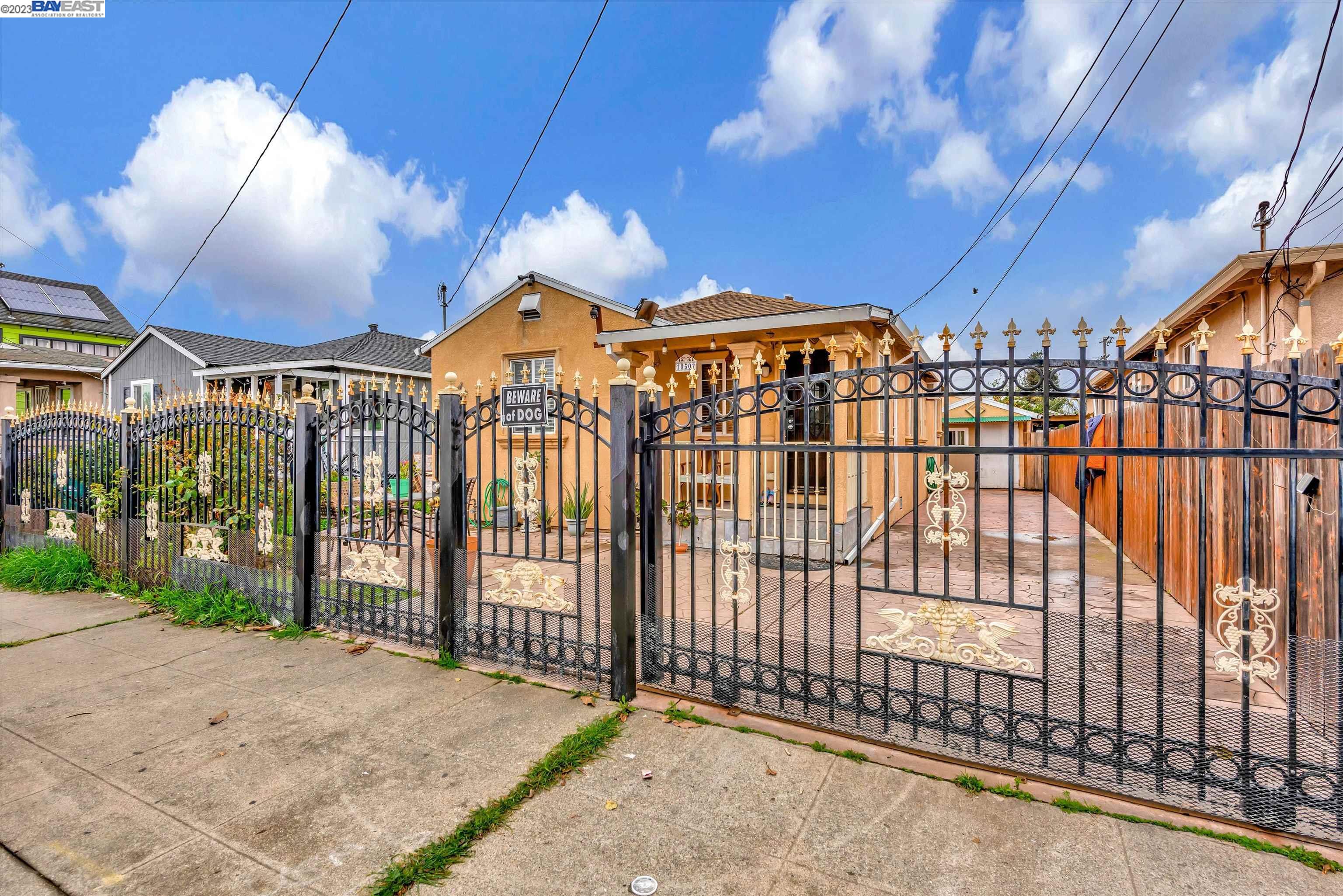 Best for First time Buyer to avoid high cost of renting without return.  Well maintained house with nice iron from gate and serve to additional safe keeping. Has detached garage and converted into a dwelling with a half bath not permitted.
