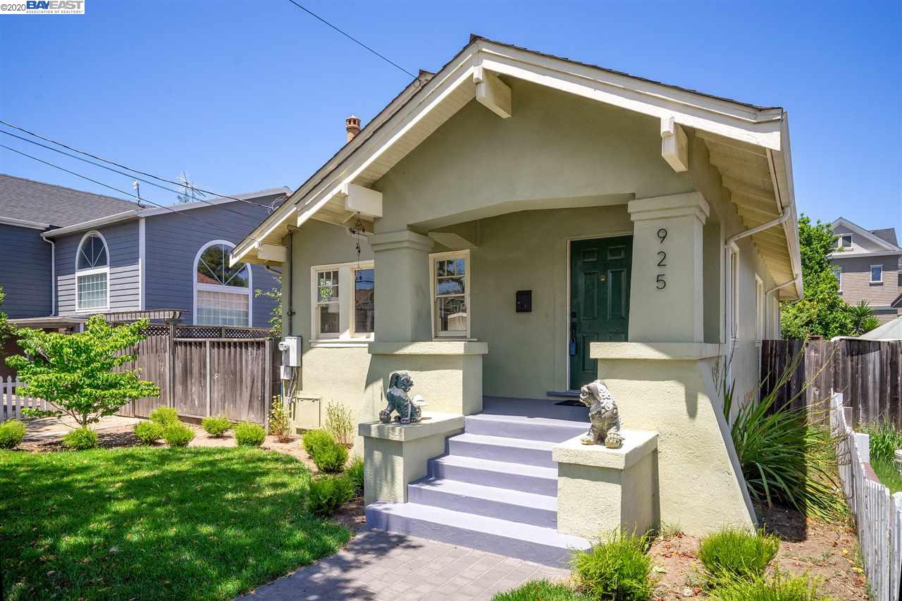 This casual, fresh, updated 2 bedroom/1 bath California bungalow is 1267 sqft with a 4000 sqft lot. A single level home with a welcoming entry that opens to a light filled living and dining room - the center of attention with windows facing the open and private spacious side yard.  It has a refurbished kitchen, breakfast nook and a separate laundry room. Both bedrooms are spacious and light. The detached, finished, garage at the rear of the property has many useful options - office, playroom, workshop. Painted throughout in shades of white with nutty brown refinished hardwood floors, new octagon tile bath floor & checkerboard tile kitchen and laundry floor, the home is fresh and stylish. A few steps from the back deck are double doors that open to the light and airy detached room - the freshly painted space lends itself to an office, workshop or play area. There is also a partial basement with concrete floors for storage or additional workspace.