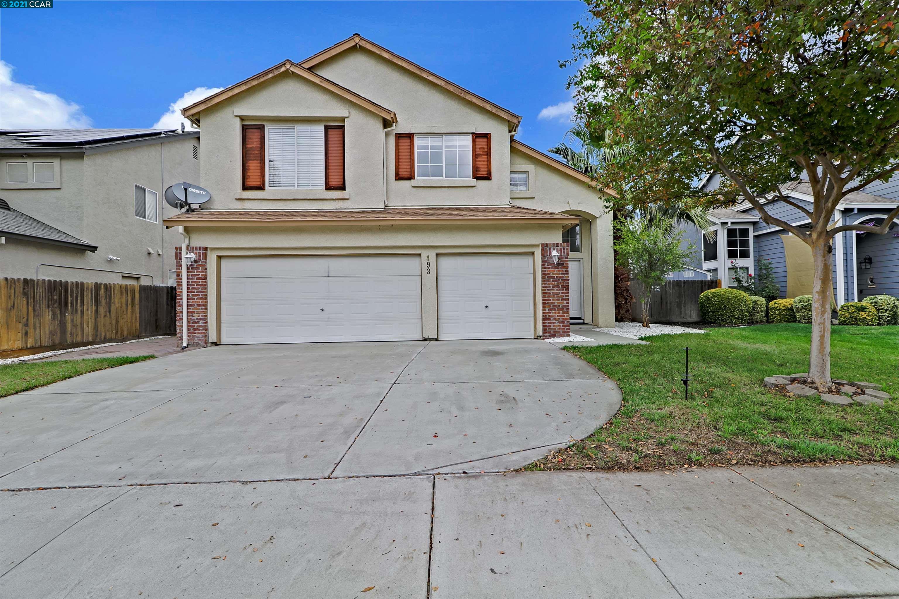 Detail Gallery Image 1 of 1 For 493 Montclair Ln, Tracy,  CA 95376 - 4 Beds | 2/1 Baths