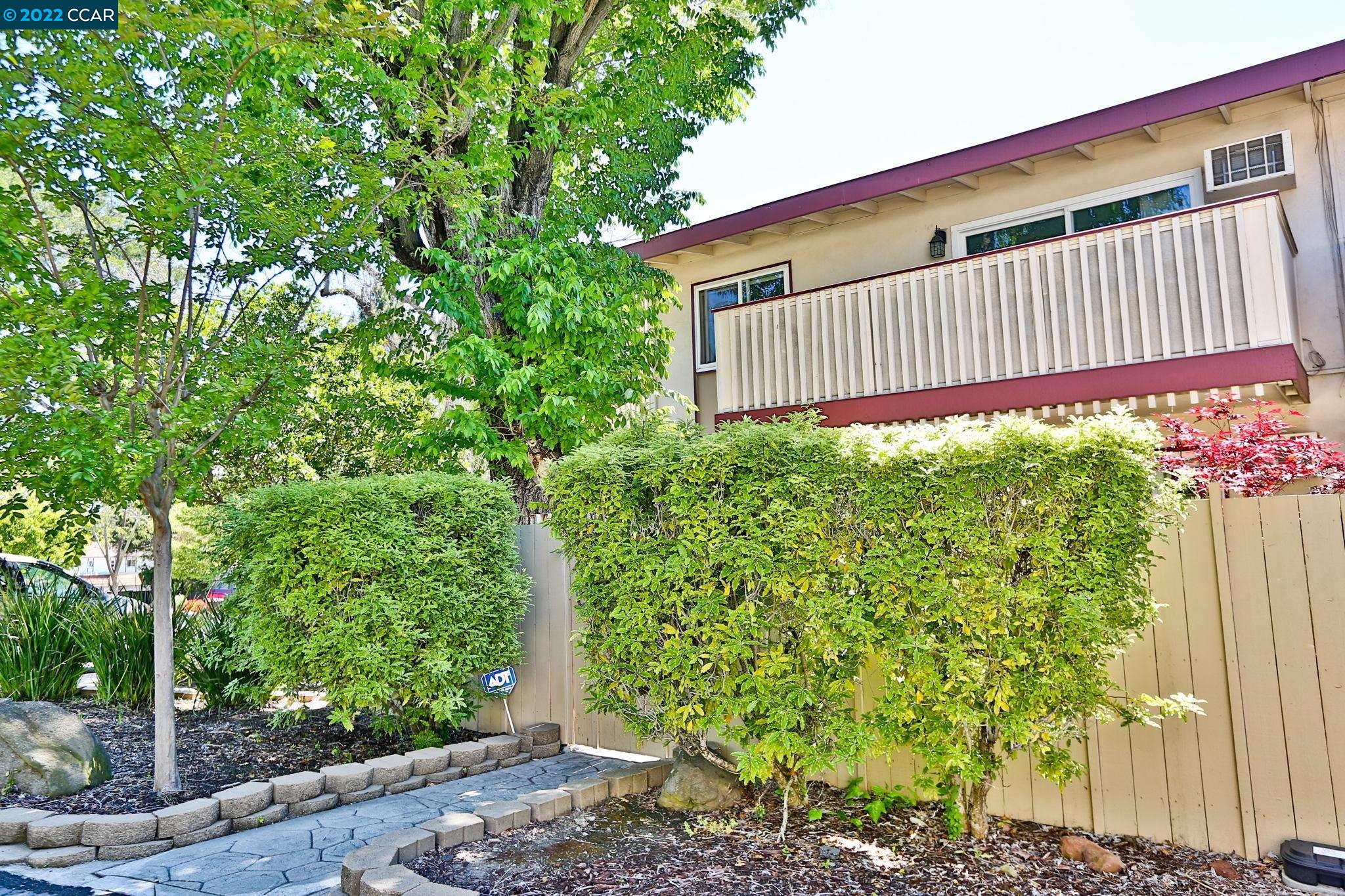 Renovated 2 bed/1 bath end-unit on the borders of Walnut Creek & Lafayette with views of Mt. Diablo.  Remodeled kitchen with designer cabinets, quartz counters & stainless appliances. New bath, dual-pane windows, carpeting, ceramic & laminate flooring.  Wall A/C unit has been replaced with an efficient split AC/heat pump system.  Freshly painted and much more ...  Walk to shopping & dining.  Easy access to I-680, Hwy 24 & BART.  Close to parks, open space, walking & biking trails.