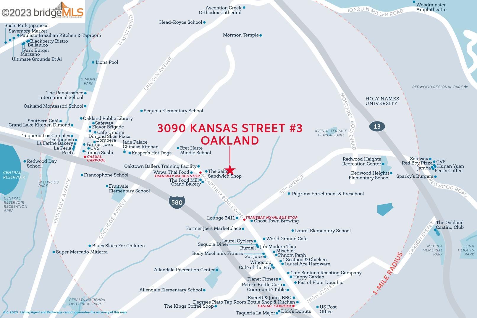 For Sale: 3090 Kansas St., #3, Oakland, CA 94602 | 3 Beds / 2 Full Baths |  $629,000, MLS # 41030348