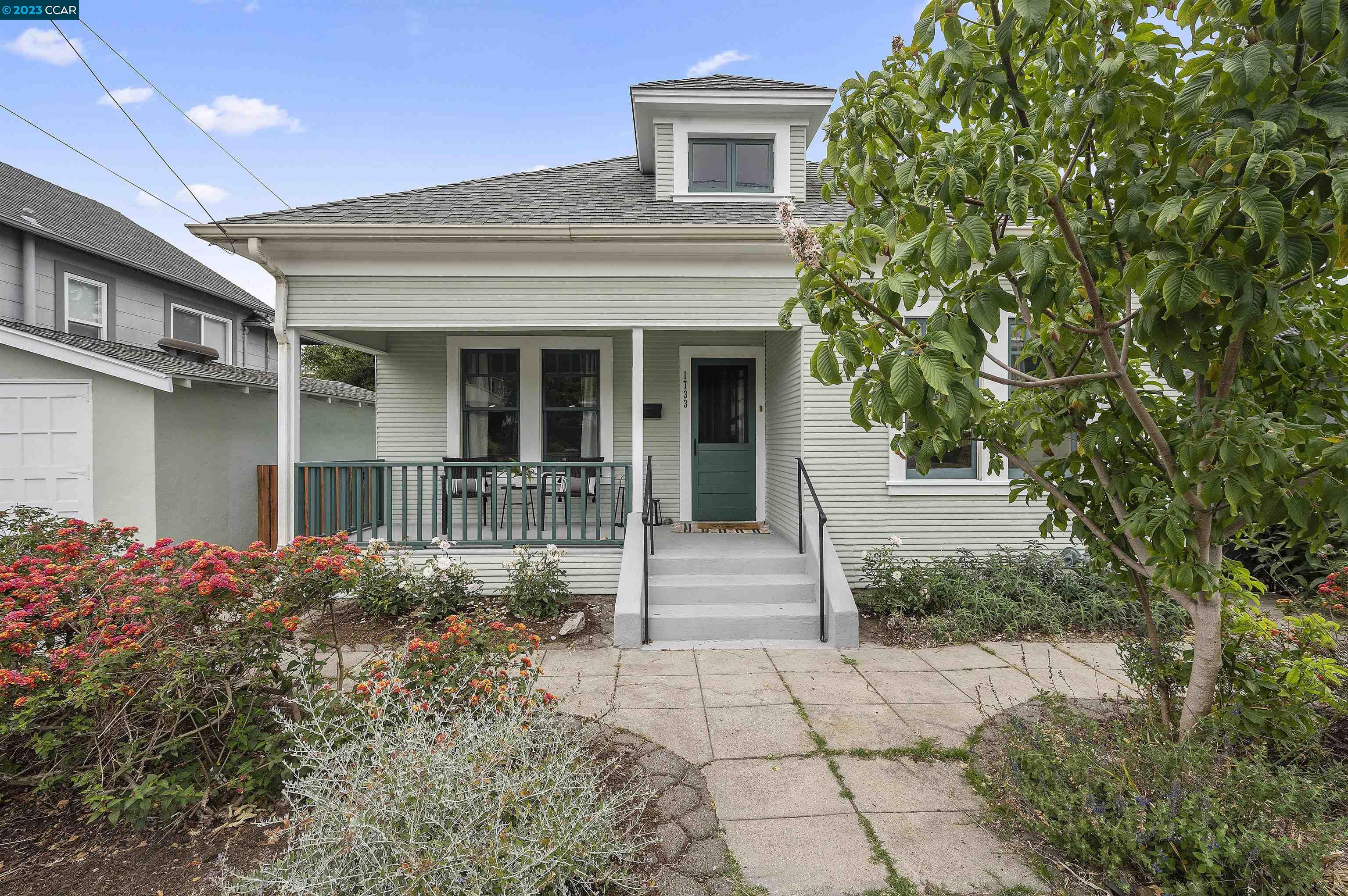 One Block to the El Cerrito Bart!!! Welcome to this California Bungalow nestled in El Cerrito! A cozy and comfortable living space with an ideal balance of functionality and simplicity, yet only a stone's throw away from the best amenities the city has to offer: public transportation, BART, Safeway, shopping centers, restaurants, and entertainment options. One story, two nice sized bedrooms, a private office, and an ADU. Surrounded by a private backyard oasis, perfect for outdoor activities, gardening, or simply enjoying the California sunshine. The kitchen was recently remodeled with high-end appliances, including a Viking range and Bosch dishwasher. The countertops are made of Caesarstone, a durable and elegant material. The interior and exterior paint was done in 2022. The electrical panel was replaced with a brand-new one. The designated elementary school is the highly sought-after Madera Elementary. The well-maintained landscaping creates a tranquil environment and enhances the overall appeal of the property.