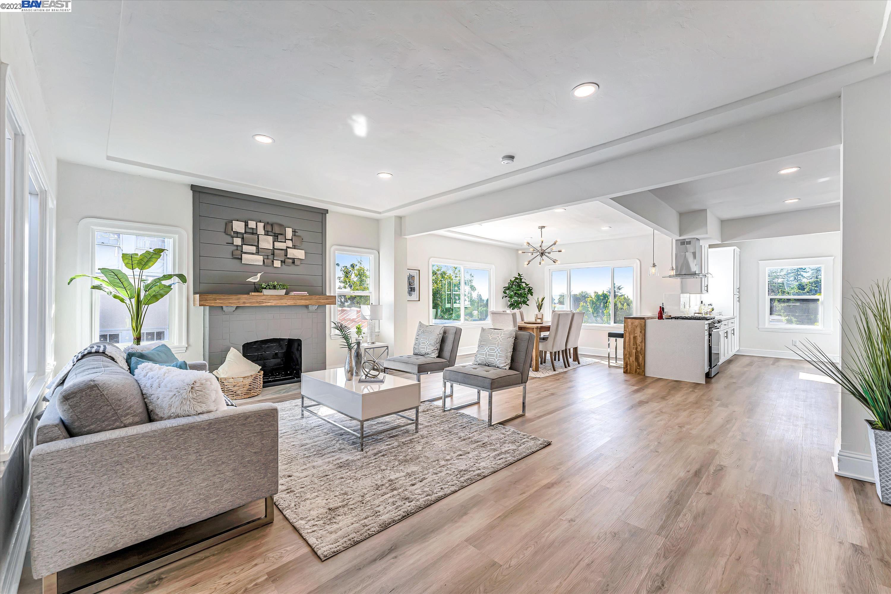 Discover unparalleled luxury in this beautifully renovated home located in Oakland's exclusive neighborhood. With modern elegance and meticulous craftsmanship, this residence offers an open floor plan flooded with natural light. The beautiful huge backyard provides a grand outdoor space for exquisite dining and gardening. Embrace the serenity of a neighborhood known for its picturesque streets and breathtaking views, all while being within reach of conveniences. The house offers great rental potential as well.
