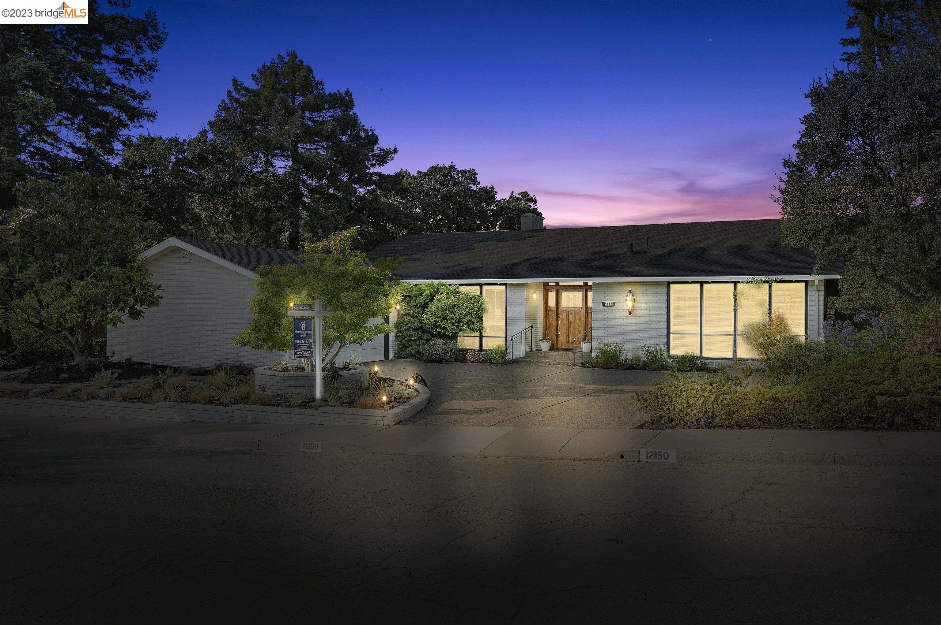 This impressive two-story home in one of Oakland’s most coveted neighborhoods offers you space and versatility. Built to showcase mid-century at-home entertaining, this home flows easily around an iconic sunken living room and rock wall fireplace, as well as an upper deck that opens to both the living room and the den. A classic black and white kitchen and sunny breakfast nook feature freshly painted cabinets with updated hardware and a newly installed backsplash. An adjoining den with a second fireplace provides a more informal space for relaxing, or retire to the huge, upper-level primary, which includes an en suite with a new double vanity countertop and high-tech mirror. Down the hall, a two-bedroom "Jack and Jill" suite is conveniently located next to an oversized powder room. The lower level offers you a second primary bedroom and guest room/office as well as a third full bath and a family room with a sauna. Outdoor spaces include a shady brick terrace and a lawn area ideal for outdoor games. A secluded, street-level patio is sure to become a favorite spot to unwind. Additional upgrades include a new ceiling beam and carpets downstairs, newly installed lighting and hardware throughout and interior paint in the garage. Close to Skyline HS and Equestrian Center.
