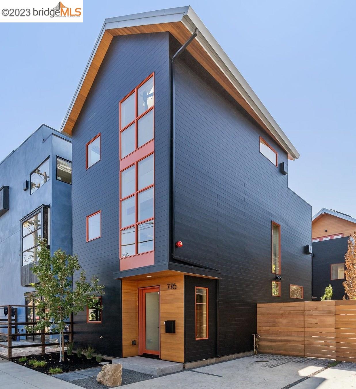 Brand new construction and meticulously designed three-bedroom, two and a half-bathroom home in the heart of West Berkeley. Just a short distance from the thriving Fourth Street shops, Gilman District and numerous urban wineries and breweries. This freestanding home offers an emphasis on sustainability and energy efficient features and comes equipped with preinstalled solar panels, EV charging outlet, an HRV air filtration system and is a 100% electric energy efficient home. Vertically configured to capture three stories of thoughtfully-defined space, with a lofted primary bedroom / flex space on the third floor that has a spacious patio surrounded by exceptional views of the Bay! The second floor is an open concept dining, kitchen and entertaining area drenched in natural light with windows soaring to the peak of the gable roof. The formal entry at street level has gorgeous polished concrete floors and leads to two bedrooms and a private patio / outdoor space with a separate entrance. To see more visit: www.fifthandpage.com