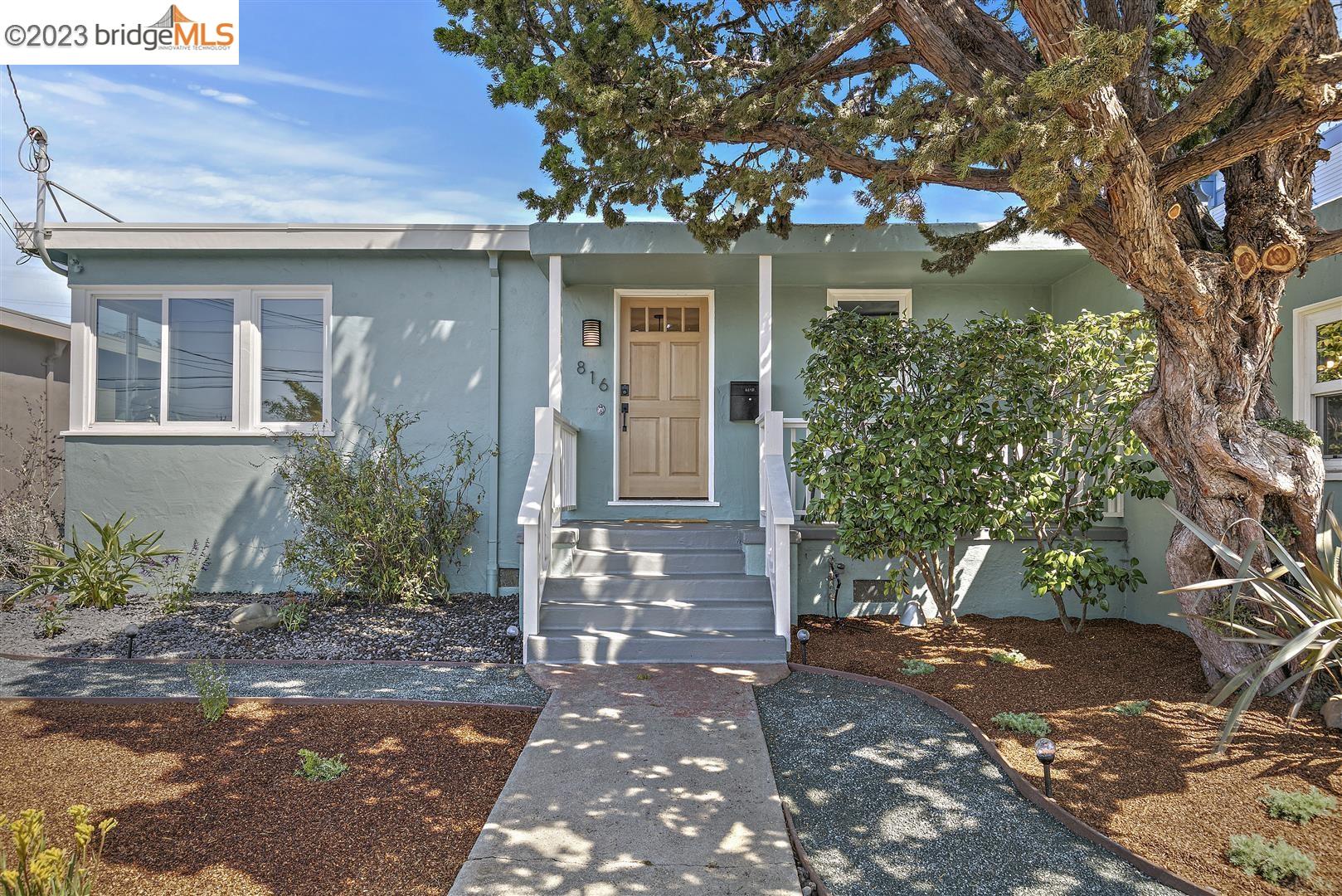 Nestled in the heart of El Cerrito, this delightful property located in the Boulevard Gardens neighborhood invites you to experience the perfect blend of comfort and natural beauty. With 2 bd/1ba, set upon a generous 5,000 square foot lot, this property is a true gem, boasting updated amenities and a garden that promises to enchant. Upon entering this cozy abode, you'll immediately appreciate the warmth and character it exudes. Two bedrooms offer a tranquil retreat, and the updated kitchen and bathroom ensure modern convenience. The backyard provides you with your very own lush garden adorned with fruit trees (green apples, figs, Meyer lemons, and more), and colorful flowers, carefully curated to attract and nurture monarch butterflies. This serene outdoor space is perfect for relaxing afternoons, gardening enthusiasts, and anyone who appreciates the beauty of nature right at their doorstep. Situated in the desirable community of El Cerrito, this property offers the best of both worlds – a peaceful suburban haven with easy access to urban conveniences. Enjoy proximity to schools, parks, shopping, dining, and excellent transportation options. 816 Norvell St is more than just a house; it's a place where comfort meets nature.