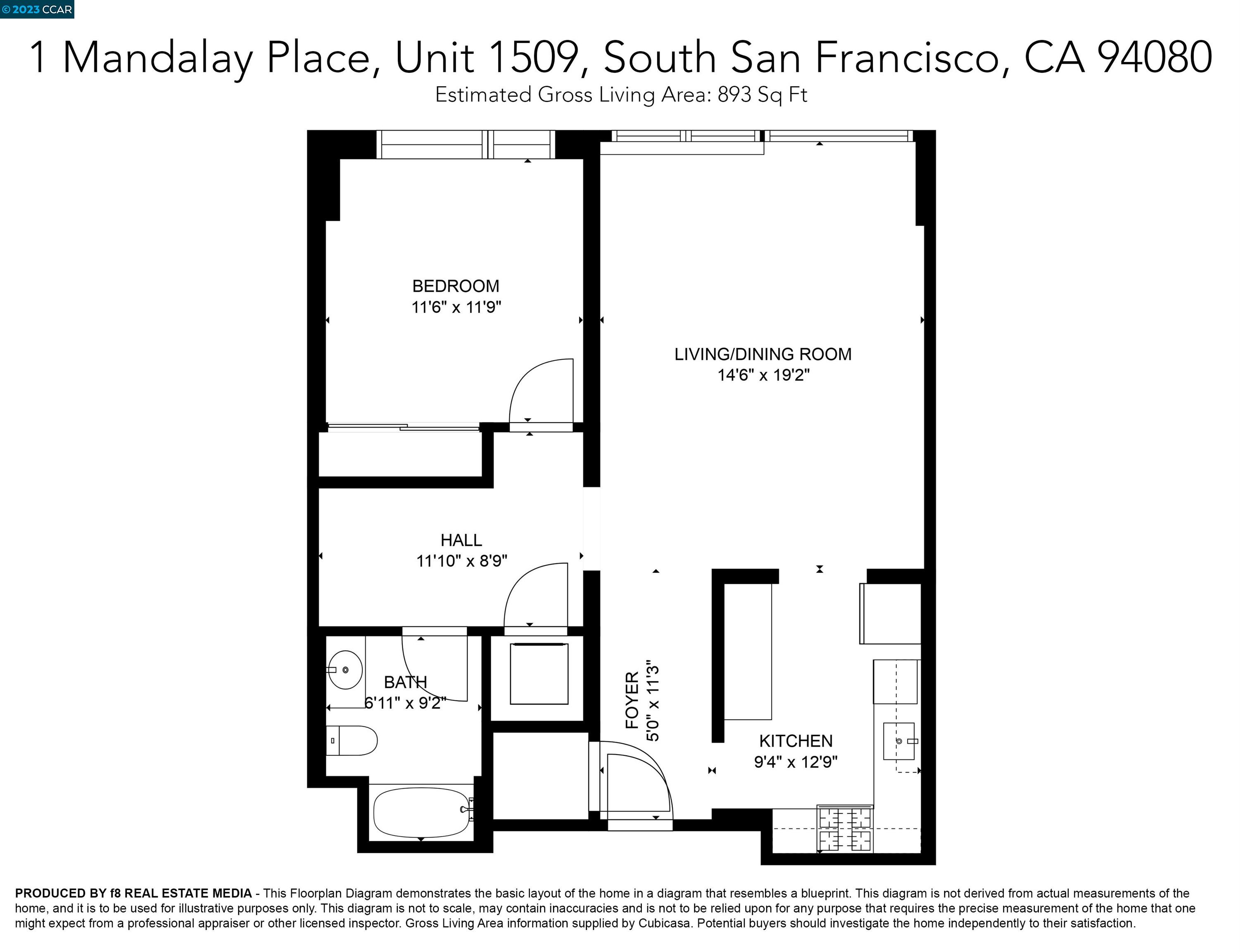 Detail Gallery Image 22 of 28 For 1 Mandalay Pl #1509,  South San Francisco,  CA 94080 - 1 Beds | 1 Baths