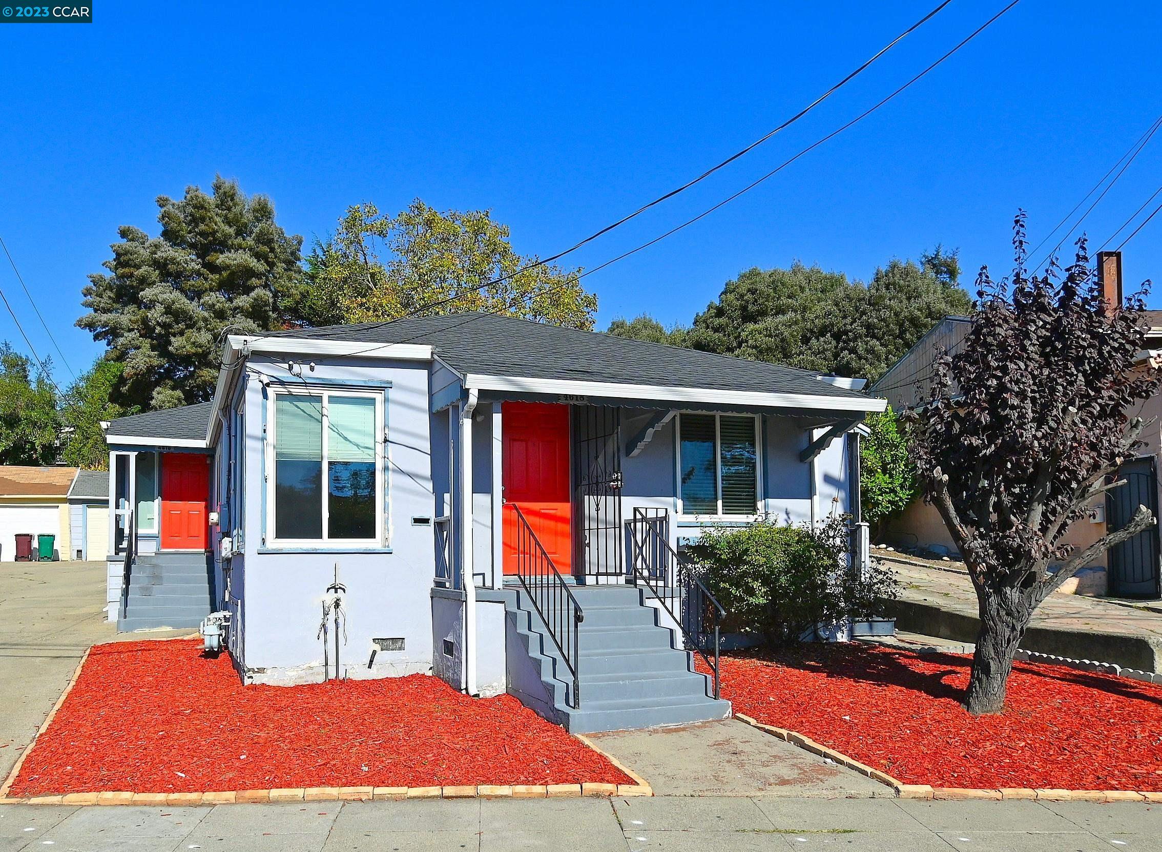 This is a single story duplex centrally located just blocks from The Laurel gate which encompasses many essential services, groceries, pharmacy, cleaners, restaurants, coffee shop and more.  It is also situated minutes from Hwy 13, I-580, Bart and buses.  Each unit is 2br/1ba and 750 sf.  Both units were renovated in 2017, now open concept with laminate wood flooring, shaker cabinets, quartz countertops, deep undermount stainless steel sinks, garbage disposals and gas ranges.  Ceiling fans with lights in the living rooms and ceiling lights in all bedrooms.  The bathrooms were renovated with shaker cabinets, vanity lighting and subway tile over the bathtubs.  The roof and gutters were replaced in 2017.  All the windows are dual pane, washer & dryer hookups in each unit and separate PG&E and water meters.   A spacious detached 2-car garage and an open backyard.  Live in one unit and rent the other, the previous renter paid $2400 per month.