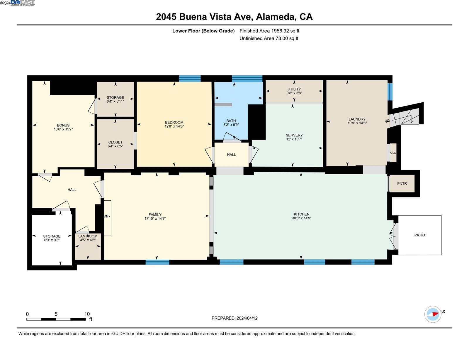 Detail Gallery Image 60 of 60 For 2045 Buena Vista Ave, Alameda,  CA 94501 - 5 Beds | 4/1 Baths