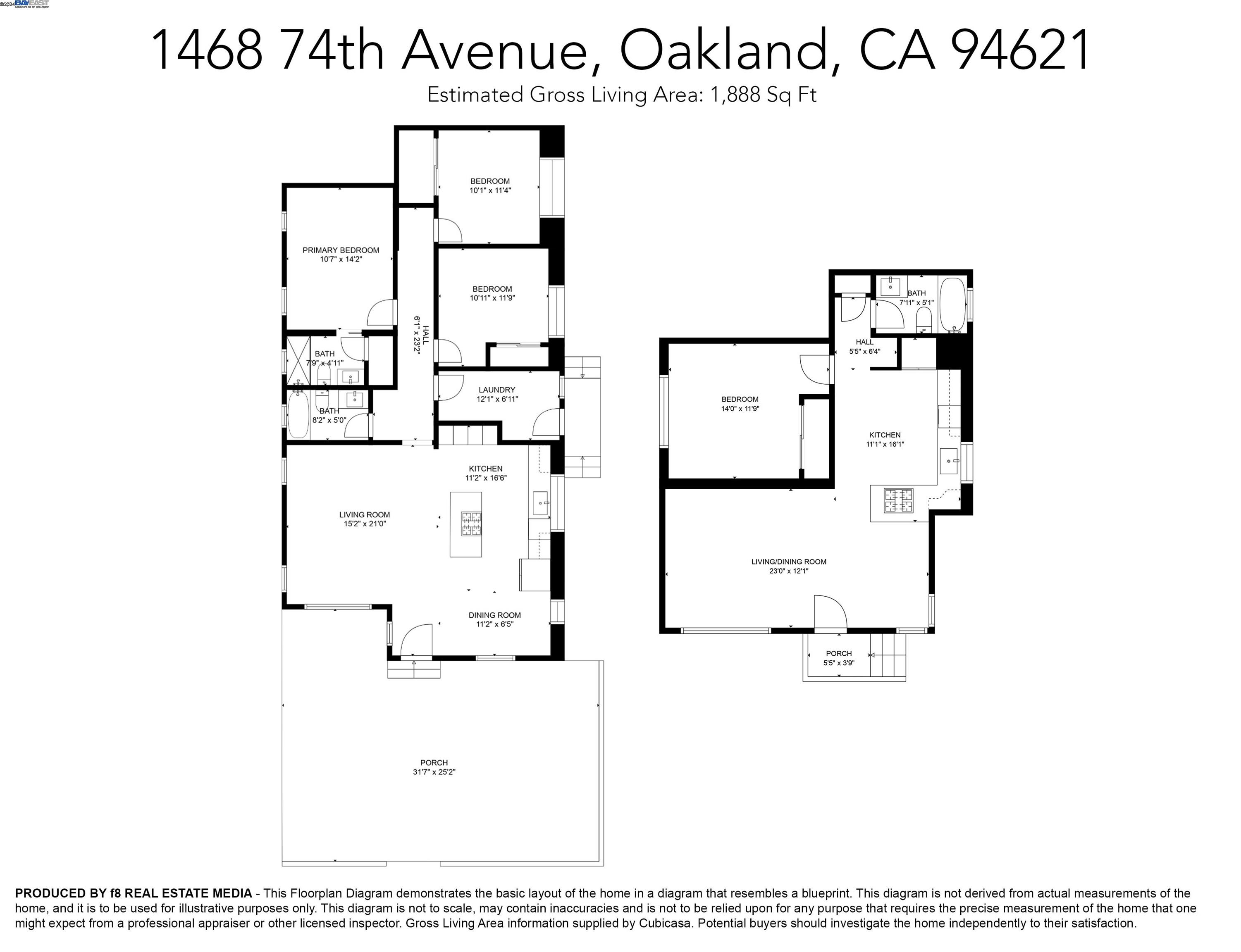 Detail Gallery Image 2 of 43 For 1468 74th Ave, Oakland,  CA 94621 - 4 Beds | 3 Baths