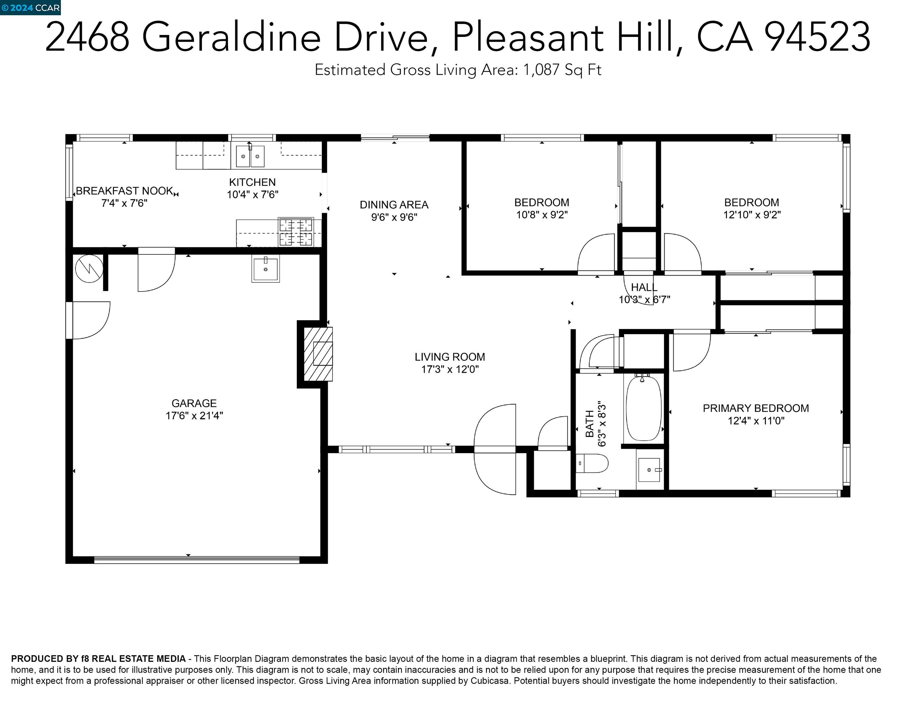 Detail Gallery Image 38 of 38 For 2468 Geraldine Dr, Pleasant Hill,  CA 94523 - 3 Beds | 1 Baths