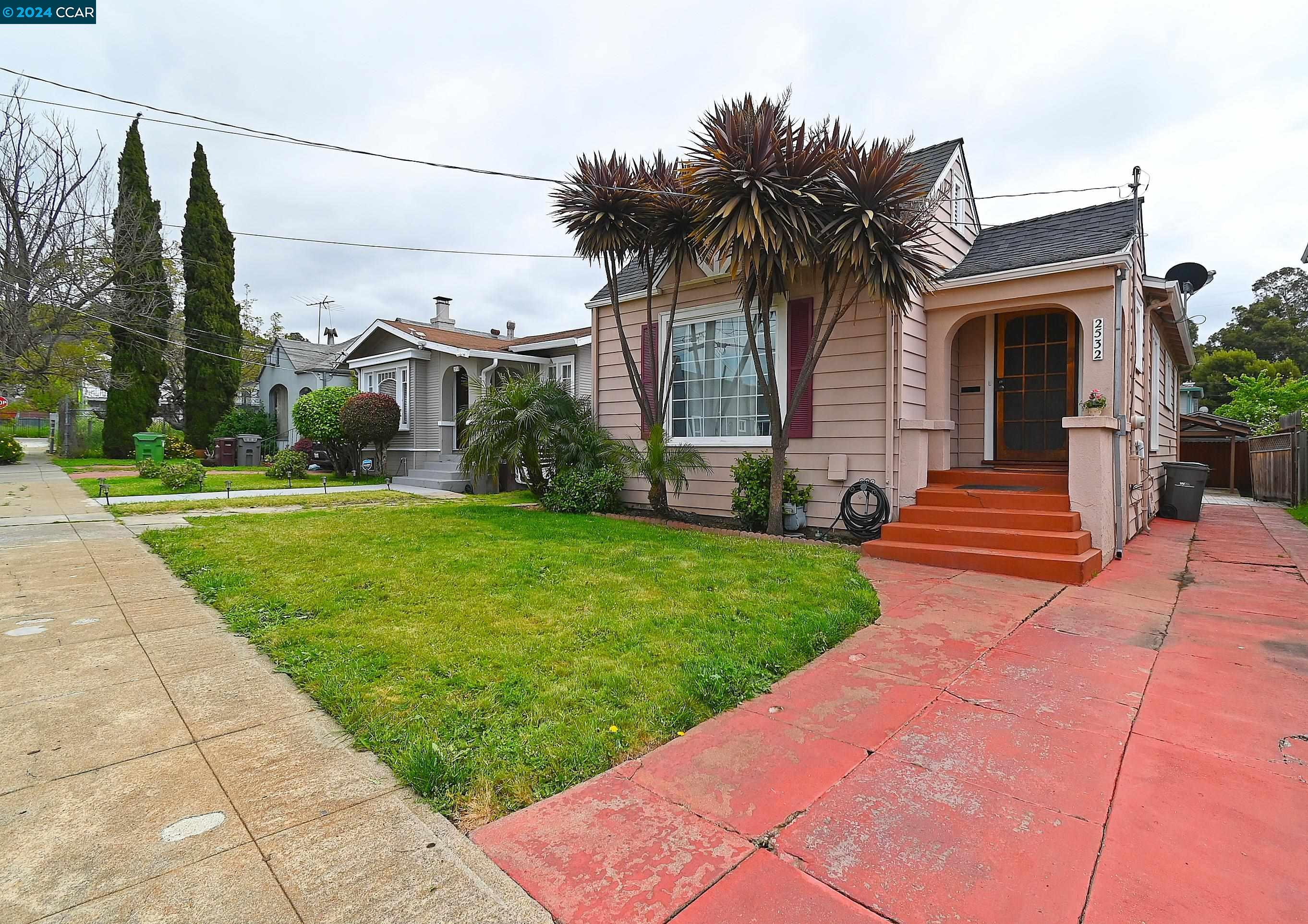 Open Sunday, 4/28, 2p-4p.  Welcome to your charming new home in the vibrant city of Oakland.  This home features 3 bedrooms and 1 bath, original hardwood flooring and a cozy wood burning fireplace with tile surround that creates warmth and history.  The spacious and updated eat-in kitchen is perfect for preparing delicious meals and boasts stainless steel appliances, plenty of cabinets and an abundance of counter space.  The sizeable formal dining room offers a touch of elegance.  Enjoy year round comfort and energy efficiency from the dual pane windows, central heating with a newer furnace, water heater and the roof is about 10 years young. Convenience is key with a dedicated laundry room with additional cabinets for storage.  Venture outside to the backyard, where a charming gazebo provides a tranquil spot to relax, unwind, entertain guests, or dine al fresco.  A convenient shed offers extra storage for your gardening tools or outdoor equipment.  This home is ideal for those seeking a retreat in a bustling city.  Don't miss out on the opportunity to make this home your own!