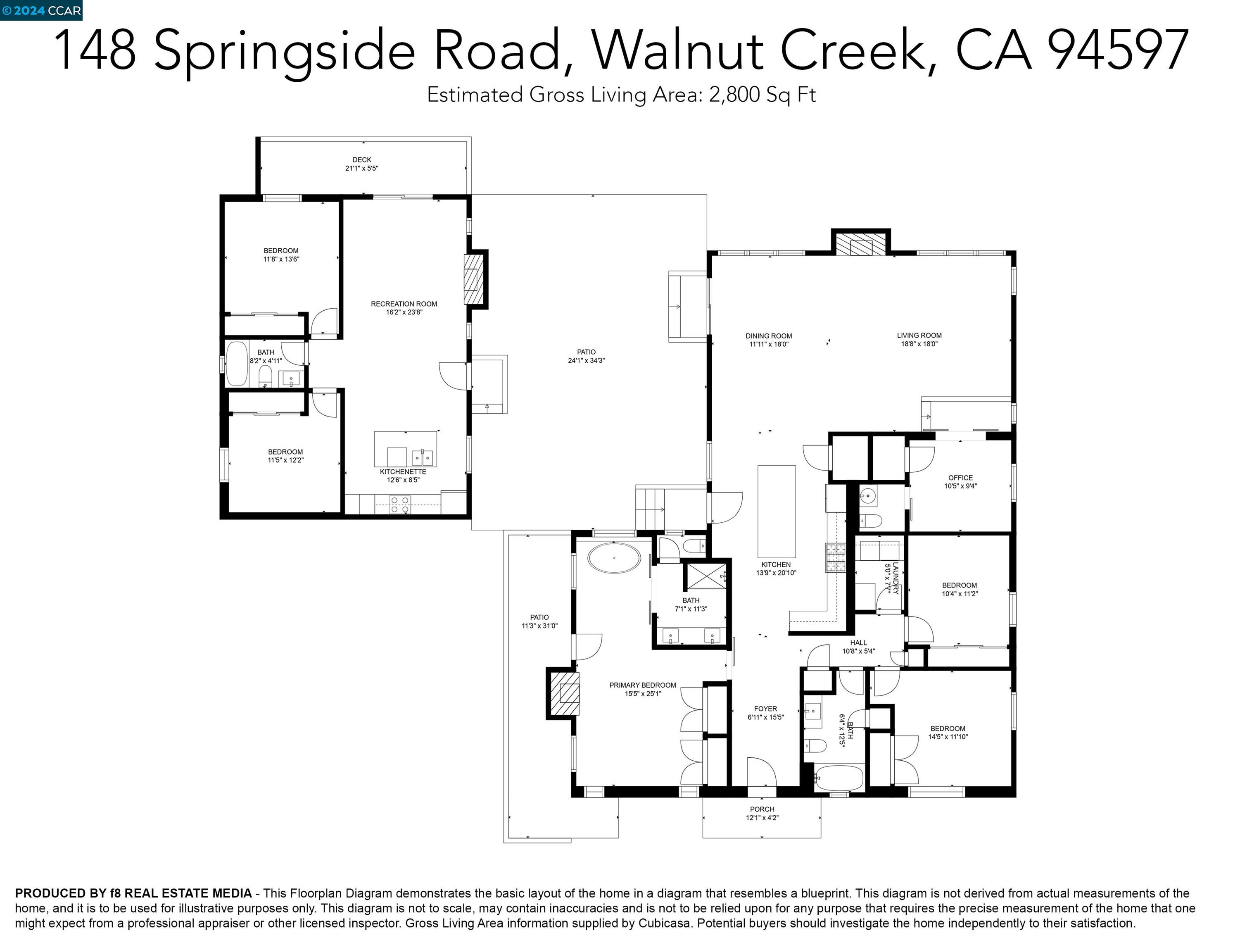 Detail Gallery Image 43 of 51 For 148 Springside Rd, Walnut Creek,  CA 94597 - 6 Beds | 3/1 Baths