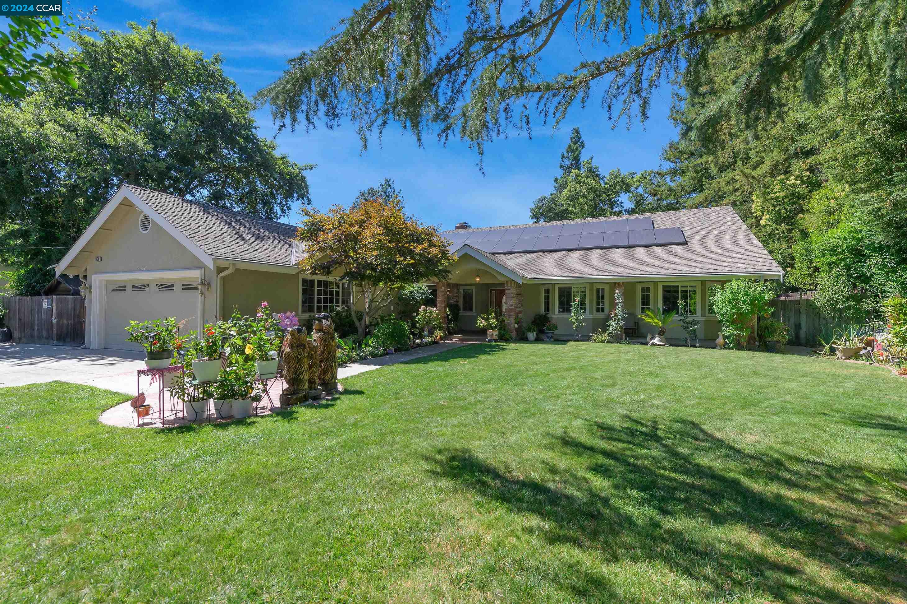 Come and see luxury meet comfort in this stunning single-family home. Boasting 3437 square feet of single story living space, this 5-bedroom, 3.5-bathroom residence offers a spacious and inviting retreat for its next fortunate owners. The flat (approx) half acre lot is sunny and protected. Upon entering, you are greeted by a grand foyer that leads to a thoughtfully designed floor plan, featuring a total of 13 rooms. The interior is adorned with high-end finishes and stylish details throughout, creating an ambiance of elegance and sophistication. The gourmet kitchen is a chef's dream, complete with top-of-the-line appliances, ample counter space, and a center island for culinary creations. The living spaces are perfect for both relaxation and entertaining, with a seamless flow from the living room to the outdoor oasis. Step outside to discover a resort-like backyard, complete with a below-ground pool and a hot tub, offering the perfect setting for outdoor enjoyment and relaxation. Whether hosting a gathering or simply unwinding after a long day, this outdoor space is sure to impress. Located in the desirable community of west side Alamo, this home provides a perfect blend of privacy and convenience, with easy access to local amenities. Make and Appointment today!