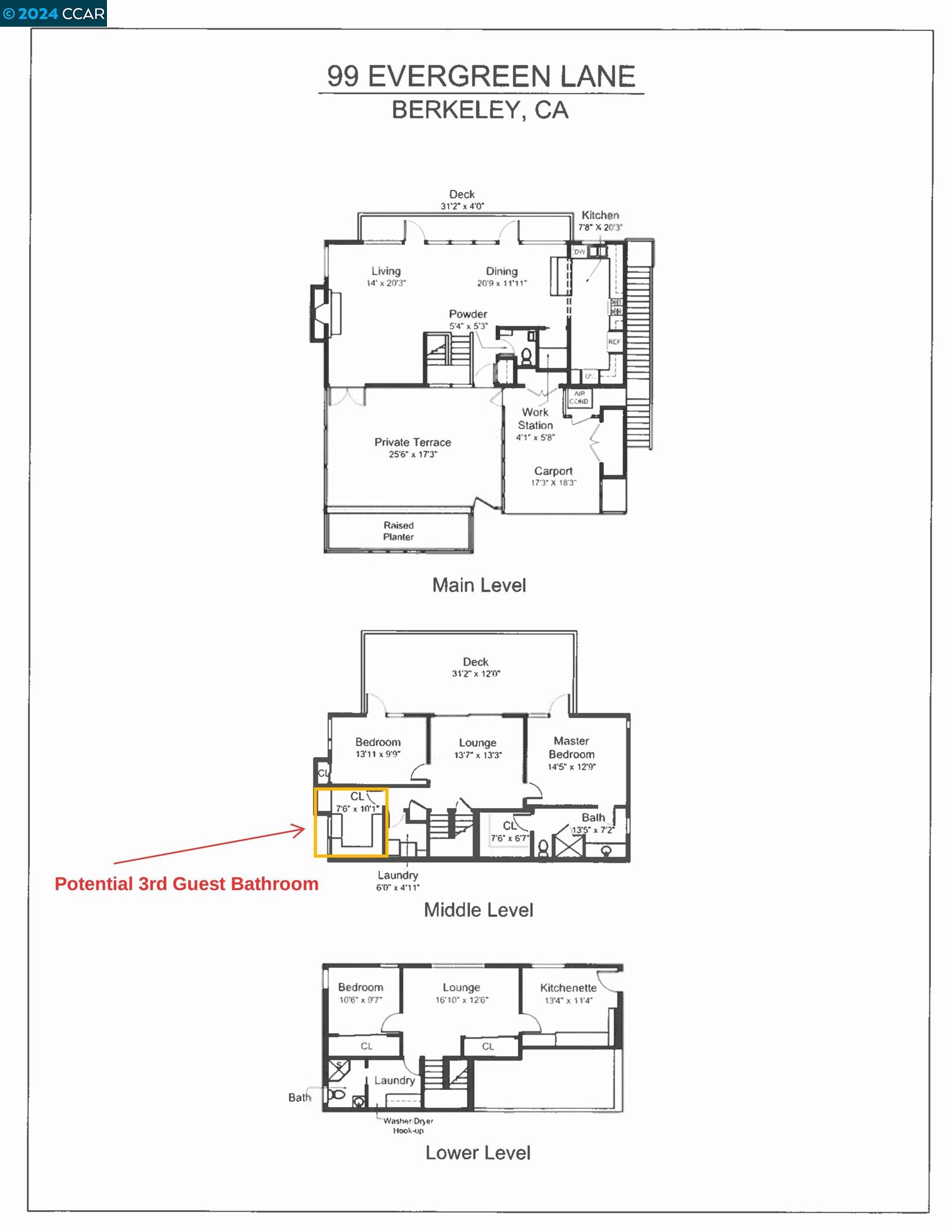 Detail Gallery Image 60 of 60 For 99 Evergreen Lane, Berkeley,  CA 94705 - 3 Beds | 2/1 Baths