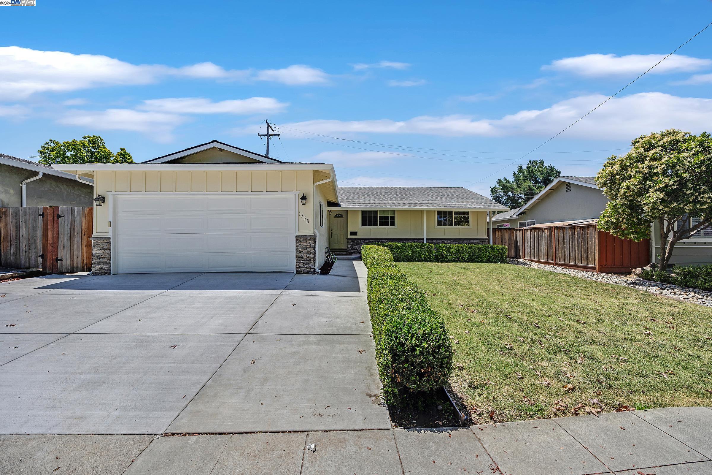 Detail Gallery Image 1 of 1 For 1758 Yosemite Drive, Milpitas,  CA 95035 - 3 Beds | 2 Baths