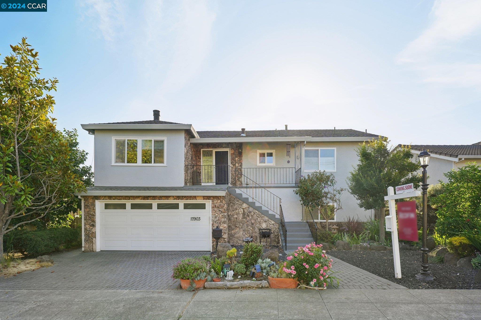 LOOK NO FURTHER! Dream home in the uber-desirable Proctor neighborhood in the coveted CVUSD! Move-in condition, many upgrades including gorgeous Hickory flooring, dual pane windows, decks and more! The home sits on a premium lot with sweeping Bay & Valley views conveniently located with yard access to Proctor Elementary School, making it easy to get the kids to school from your own backyard. The main floor offers a large family room with cozy gas fireplace and direct access to a large deck with fabulous views making it the perfect place to relax and unwind. There is also a primary suite, second bedroom and full bath, and completing the main level is an updated kitchen w/bright white cabinets complemented by sleek black granite counters & appliances, new dishwasher and eating area. Downstairs is an additional ensuite bedroom, laundry room, and a bonus room w/fireplace and access to the shop area/attached garage. This spacious workshop offers ample storage, providing the perfect space for various interests that could be re-imagined to increase the livable sq. ftg.  by approx. 230 sq.ft. The backyard offers a covered patio, plus a level area perfect for play or gardening. Ring doorbell, motion lights & camera system included yours just in time for the Holiday Season!