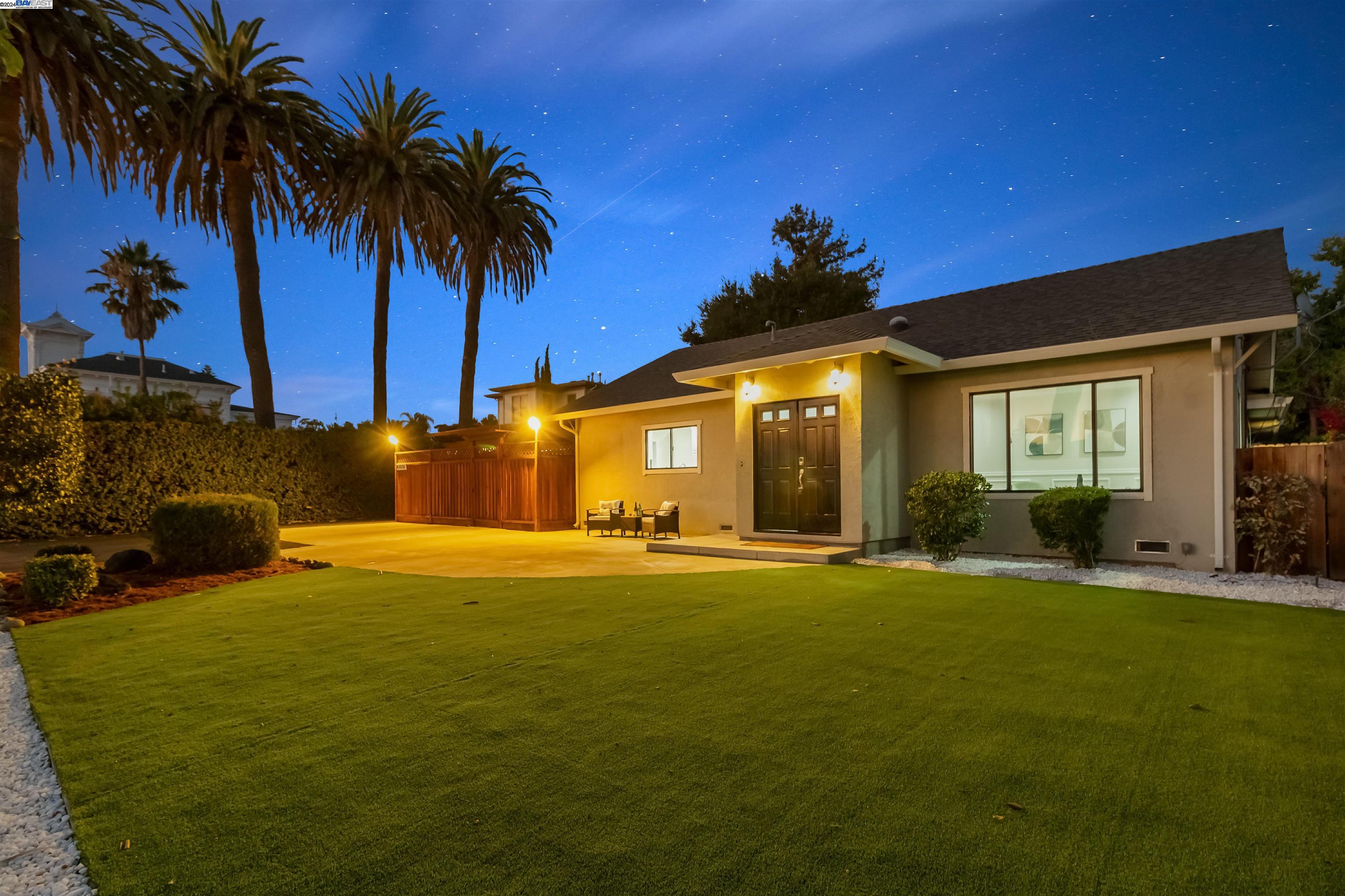 A rare single-story, ranch-style home located in the coveted Warm Springs district of Fremont. This spacious and beautifully updated 5-bedroom, 4-bathroom property, including two master suites and sun porch, offers the perfect combination of comfort, space, and convenience.  Freshly painted interior, offering a modern and move-in-ready experience.  Open-Concept Living Spaces allow seamless flow from the living room to the dining area and kitchen.  The kitchen comes equipped with sleek quartz countertops, extensive island and ample storage space.  The home boasts a large, private backyard with deck and fire pit, perfect for outdoor entertaining, gardening, or simply relaxing.  The large lot also offers potential opportunity to construct an ADU.  Buyer can check with City to verify guidelines. Attached 4-car Garage with newly installed epoxy coating.  Large driveway provides plenty of parking space.  Conveniently located in Fremont’s Warm Springs district, you’ll be minutes away from top-rated schools, parks, shopping centers, and dining. With easy access to major freeways 880, 680 and 237, commuting to nearby tech hubs and other Bay Area destinations is quick and easy. Don’t miss out on this rare opportunity to own a stunning, single-story ranch home in a prime location!