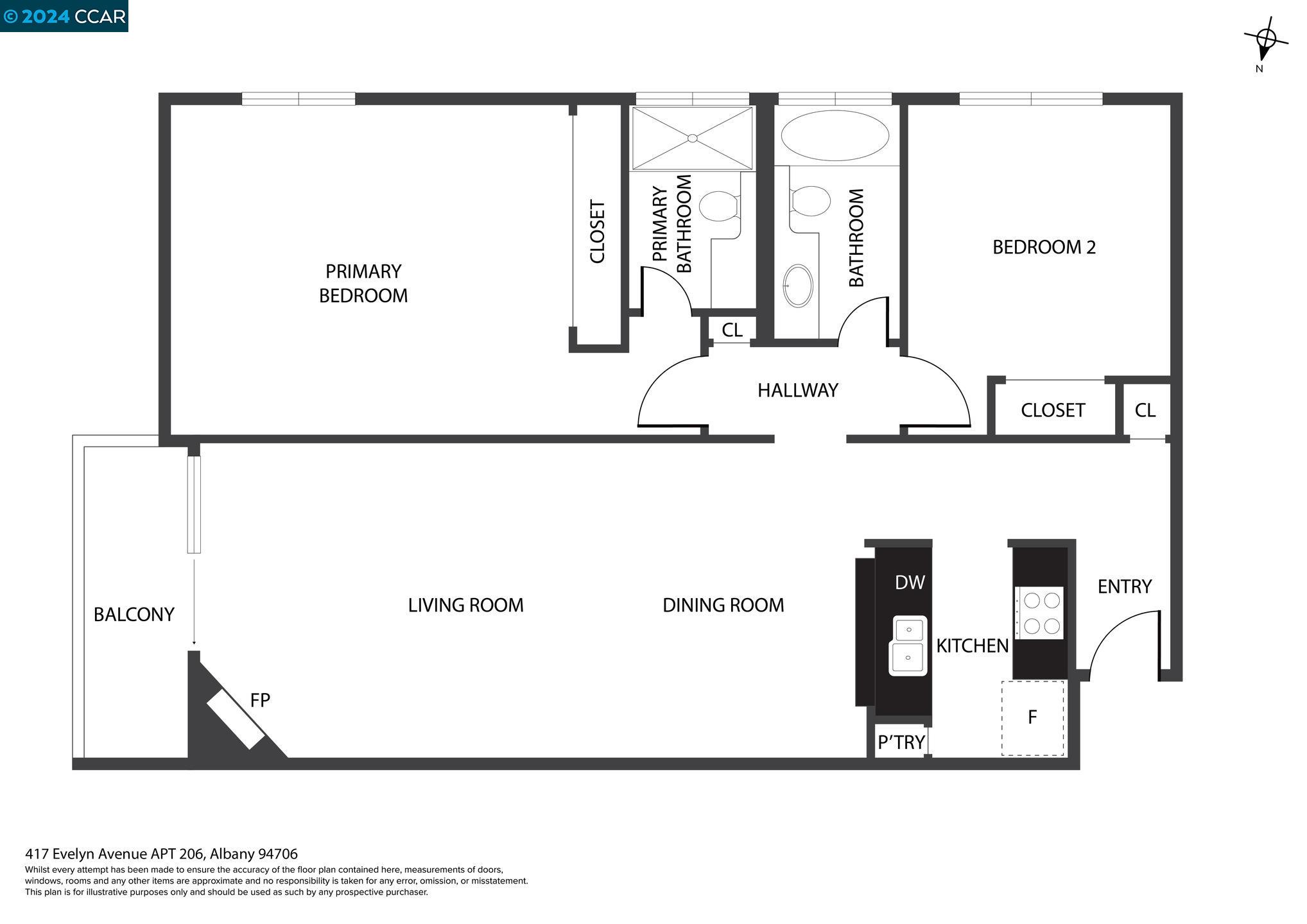 Detail Gallery Image 21 of 21 For 417 Evelyn Ave #206,  Albany,  CA 94706 - 2 Beds | 2 Baths