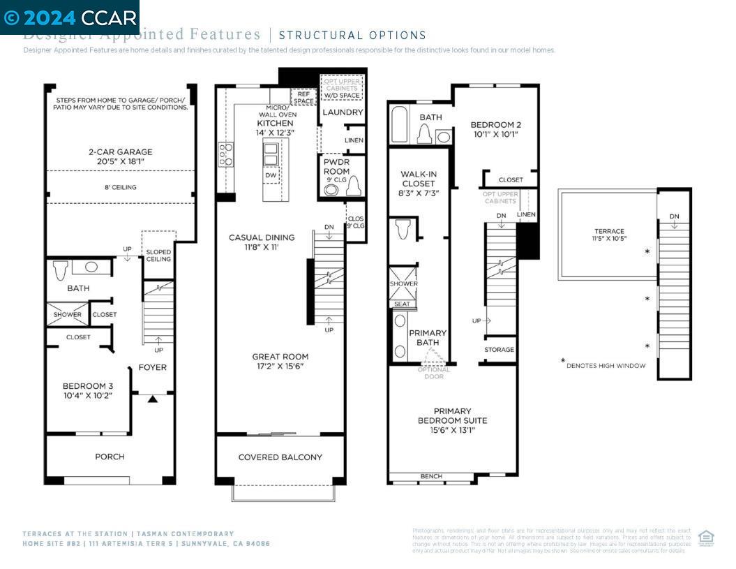 Detail Gallery Image 7 of 14 For 111 Artemesia Terrace #5,  Sunnyvale,  CA 94086 - 3 Beds | 3 Baths