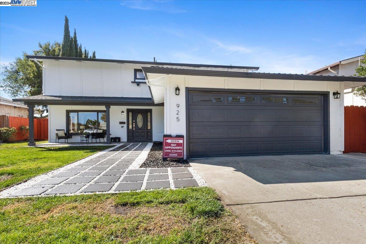 Welcome to the bright and beautiful 925 Hazel, a completely remodeled NORTH-facing home in the heart of Livermore. From the moment you arrive, the meticulous care given to this property is clear. The freshly painted exterior invites you inside, where natural light fills the spacious living room, perfect for cozy evenings. Adjacent to the living area is a stylish half bath for added convenience. As you continue through the home, you’ll find a formal dining area ideal for memorable family gatherings. At the heart of the home is a newly updated kitchen featuring modern stainless steel KitchenAid appliances, sleek cabinets, quartz countertops, and plenty of space for culinary creations. But there's even more to discover. A second spacious living area, complete with its own fireplace, offers versatility for relaxation and entertainment. Step outside to your private oasis, where a built-in BBQ and bar area invite outdoor gatherings, while the inviting pool and lounge area provide a refreshing retreat on warm days.  Upstairs, find tranquility in four generously sized bedrooms and two baths. The master suite is a true sanctuary, featuring a cozy sitting area, a spacious walk-in closet, and an ensuite bathroom that offers luxury and comfort at every turn.