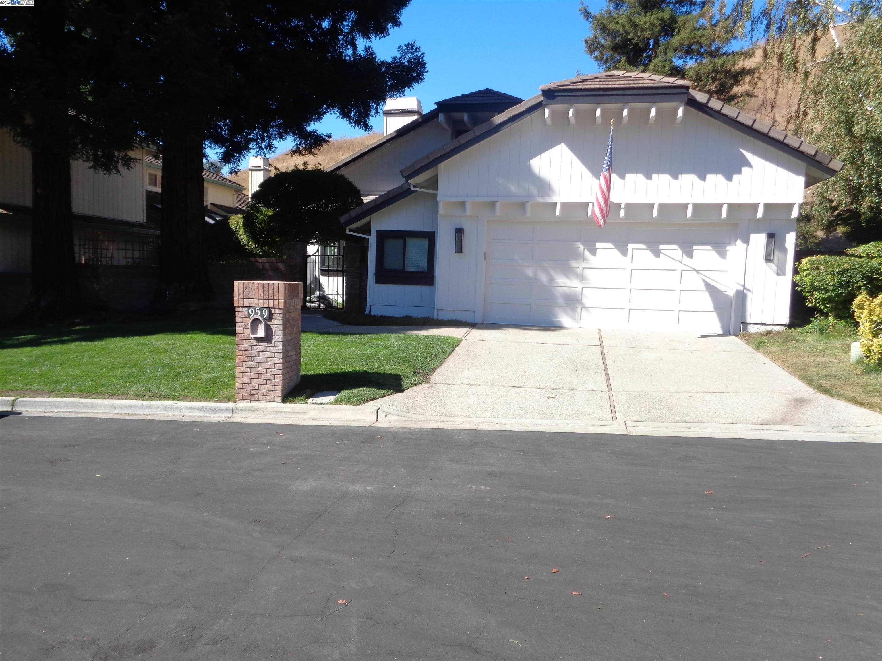 Great Location at the end of a cul-de sac for this 4 Bedroom 3.5 Bath 2-Car Garage Blackhawk Home.This home features Fresh Paint Inside and Outside all New Windows and Sliders, New Luxury Vinyl Flooring on first floor and New Carpet on second floor. The layout on the main level boasts a Living Room with a Fireplace, a Formal Dining Room, Master Bedroom with Fireplace, and a Master Bathroom. There is also a Second Bedroom with  Bathroom, and a Large Family Room with a Fireplace. A Half Bathroom and an Updated  Kitchen complete the first floor. Upstairs are 2 Bedrooms and a Bathroom with an area for an ofiice, or home gym. Outside is a Court Yard with Brick and a Hillside View.Top-Rated Schools, Dining and Shopping.