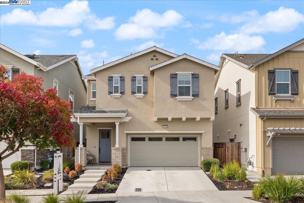East facing Model Like home, Extravagantly Upgraded, Like New, with Unobstructed Panoramic Views of Nature Preserved Creek, Rolling Hills & City Lights in the Highly Desired Gated Wallis Ranch community in East Dublin w/ Top Rated Schools! You'll Love the Open Floor Plan with High ceilings and a foyer! The Great Room is Super Spacious, ideal for time with family & friends! The 'Wow' Kitchen has Modern White Cabinets, Masterpiece Quartz Island w/ gorgeous pendant lights, beautiful backsplash & S/S appliances. You'll love the seamless transition from indoors to the quaint backyard - ideal for year round outdoors enjoyment! The Palatial Primary Bedroom suite is simply stunning w/ Spa style bathroom & a custom built Walk-In closet. Secondary bedrooms & a shared bathroom are fabulous as well! This Chic home has Sheer Elegance with Exquisite touches & details - Hardwood Floors all throughout the home, Plantation Shutters, Recess Lights, Stunning Chandeliers, Custom Closets, Paid Solar & more! Community Amenities include Resort Style Clubhouse w/ Lush pool, spa, gym, party halls, & Central Park & walking trails! And a new 12 acre Park being built by the community gate! Close to it all: Top Rated Schools, Shopping, Fwys, & BART! Brains & Beauty, This is THE One, do Not miss it!